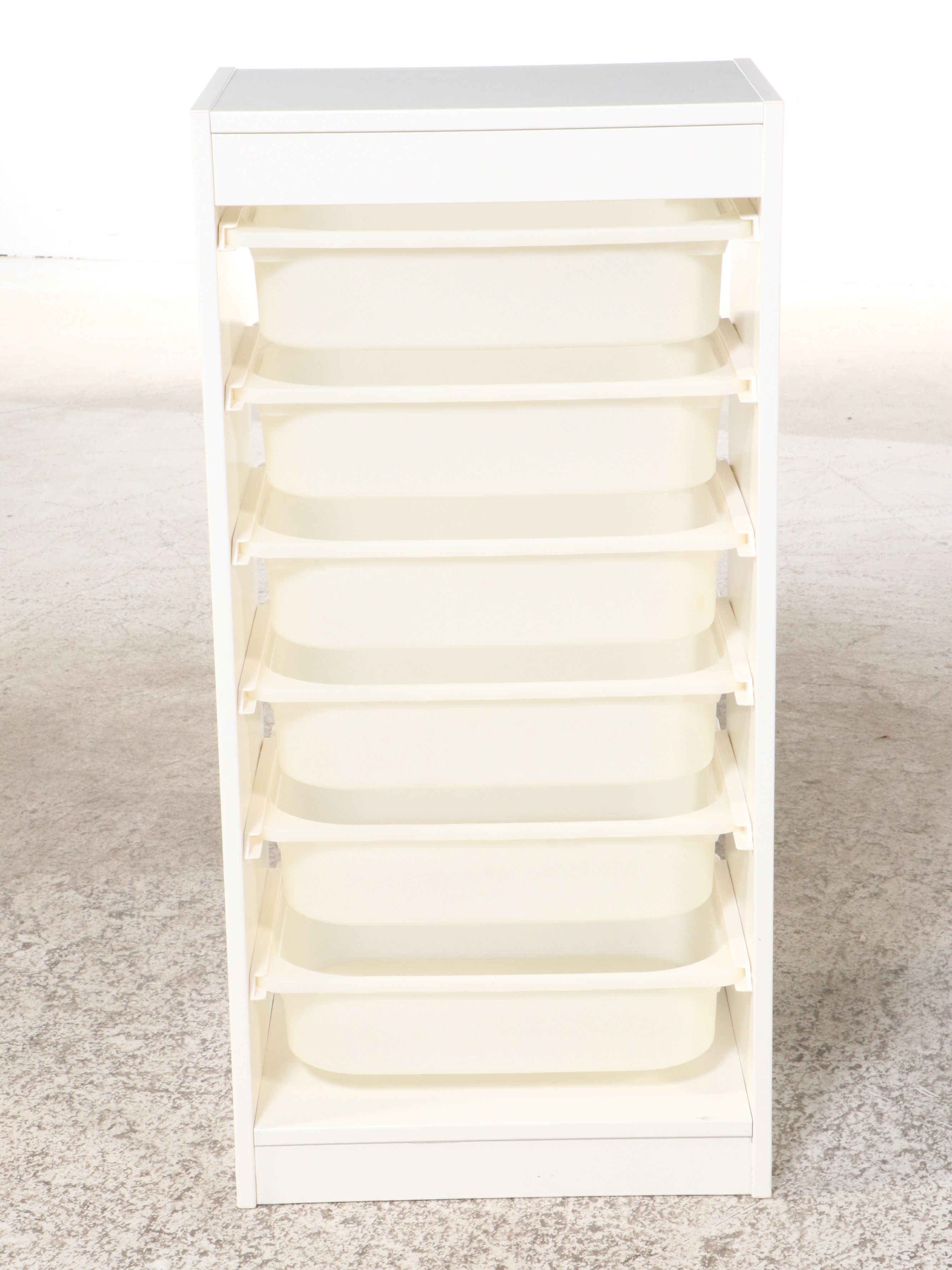 Contemporary Adjustable Height Desk with Storage Shelves and Drawers