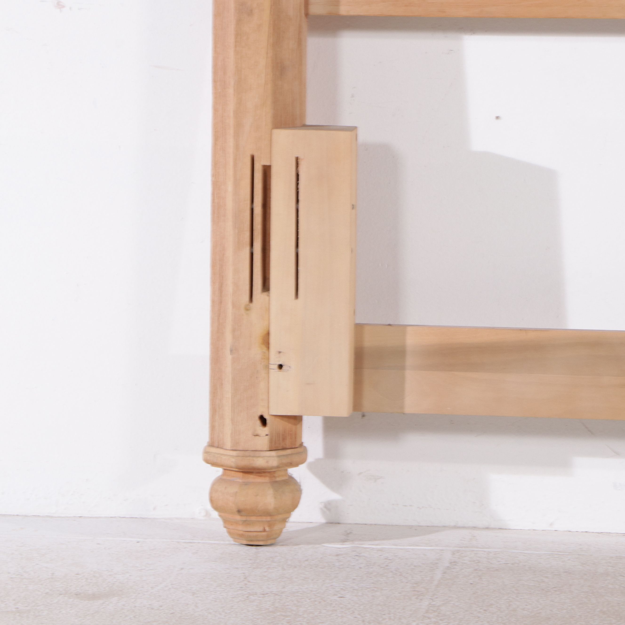 Pulaski Furniture Pine Headboard with Scrolled Metal Accent