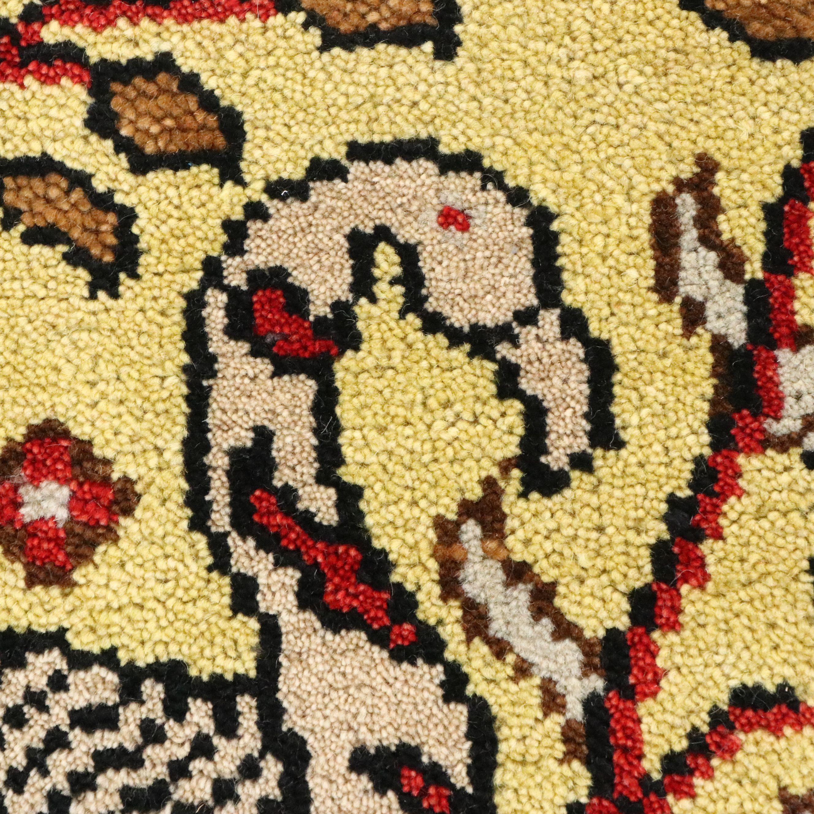 2'6 x 8'2 Hand-Knotted Indo-Persian Ziegler Carpet Runner