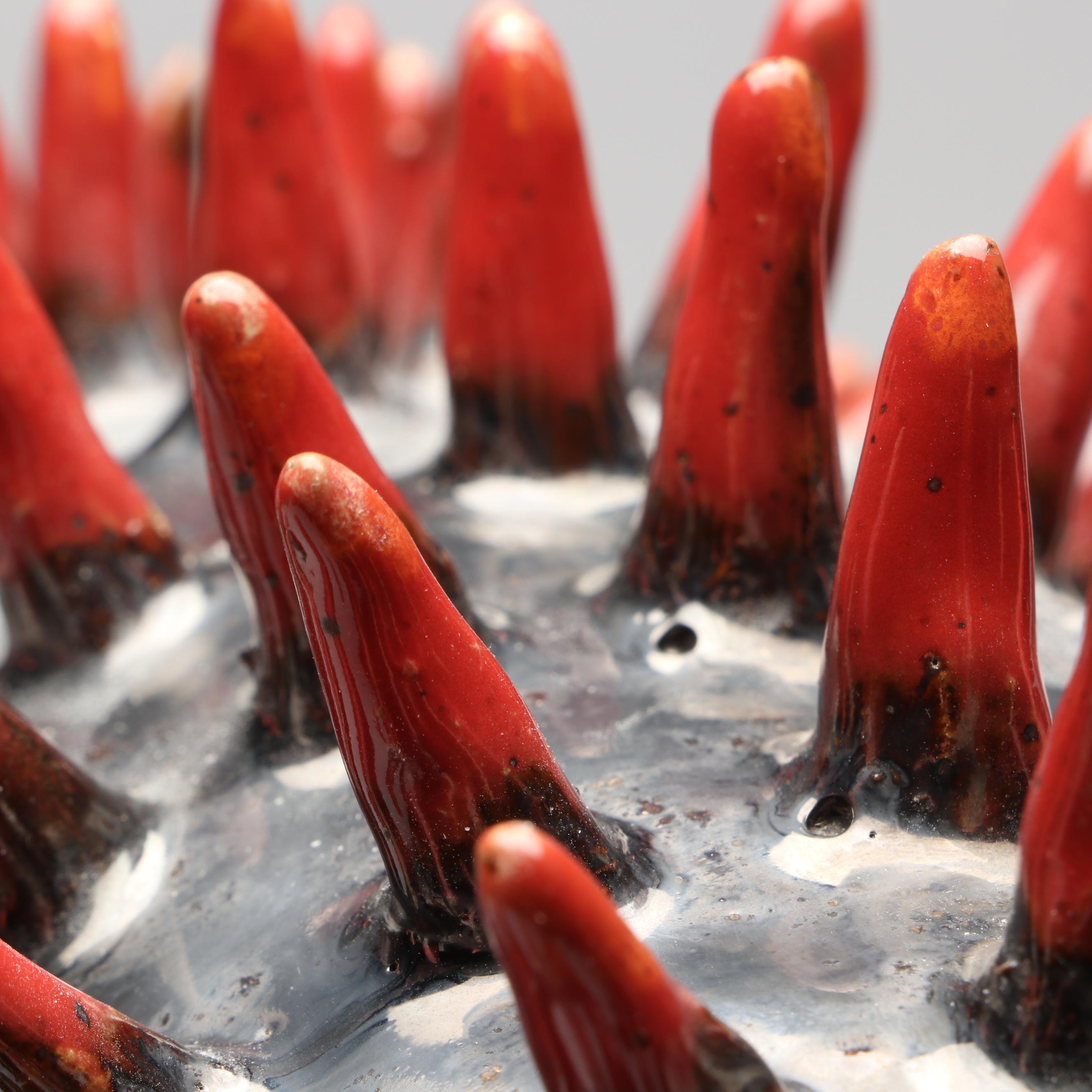 Jerzy Barankiewicz Polychrome Folk Art Pottery Hedgehog