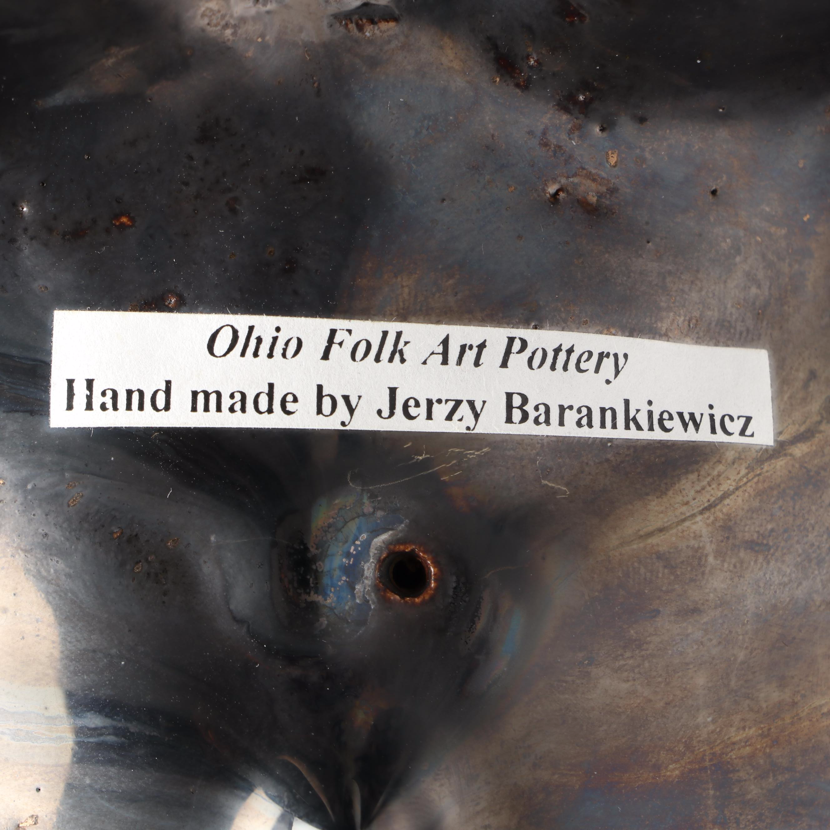 Jerzy Barankiewicz Polychrome Folk Art Pottery Hedgehog