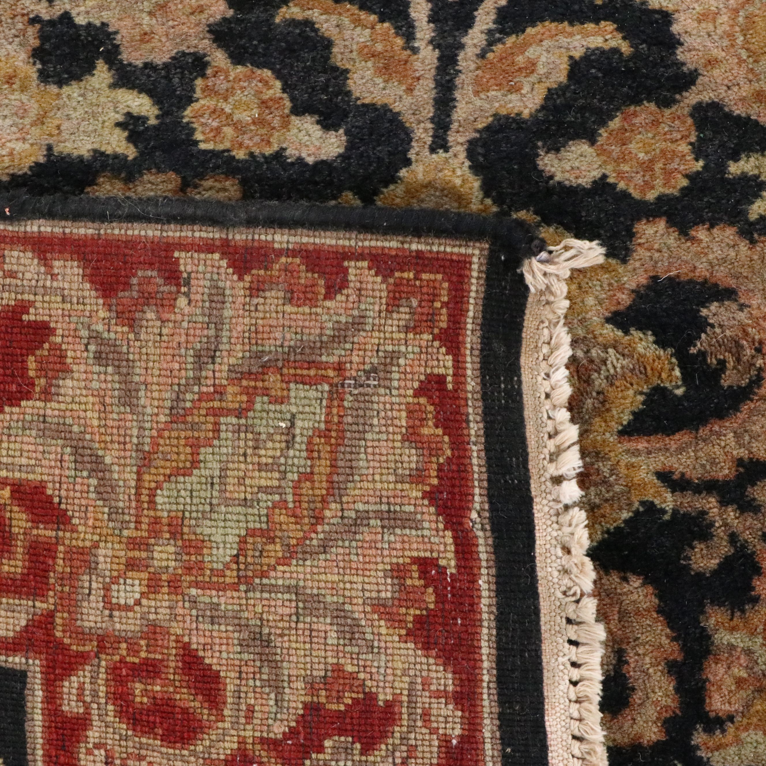 3'11 x 5'11 Hand-Knotted Indian Agra Area Rug