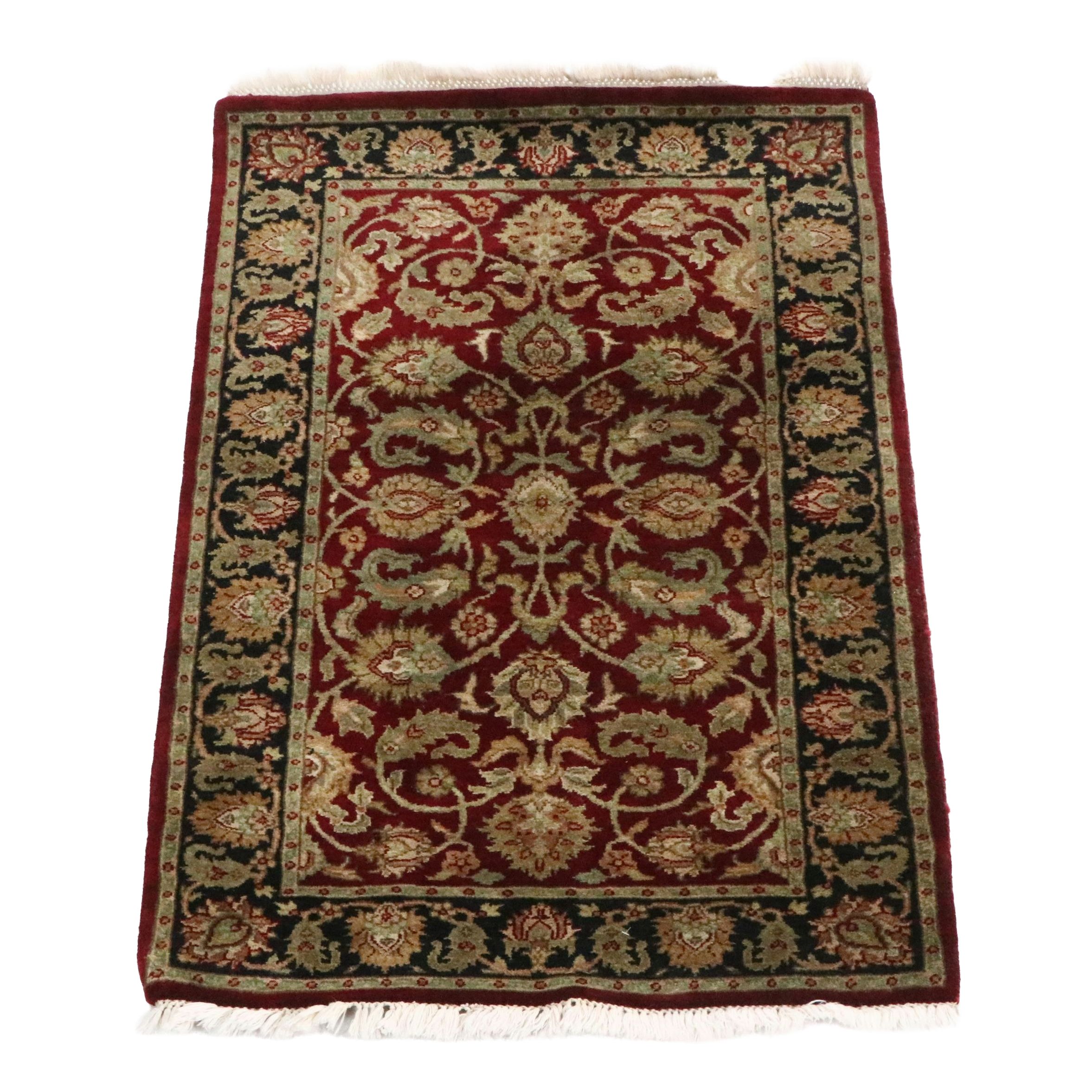3'1 x 5'3 Hand-Knotted Indian Agra Area Rug