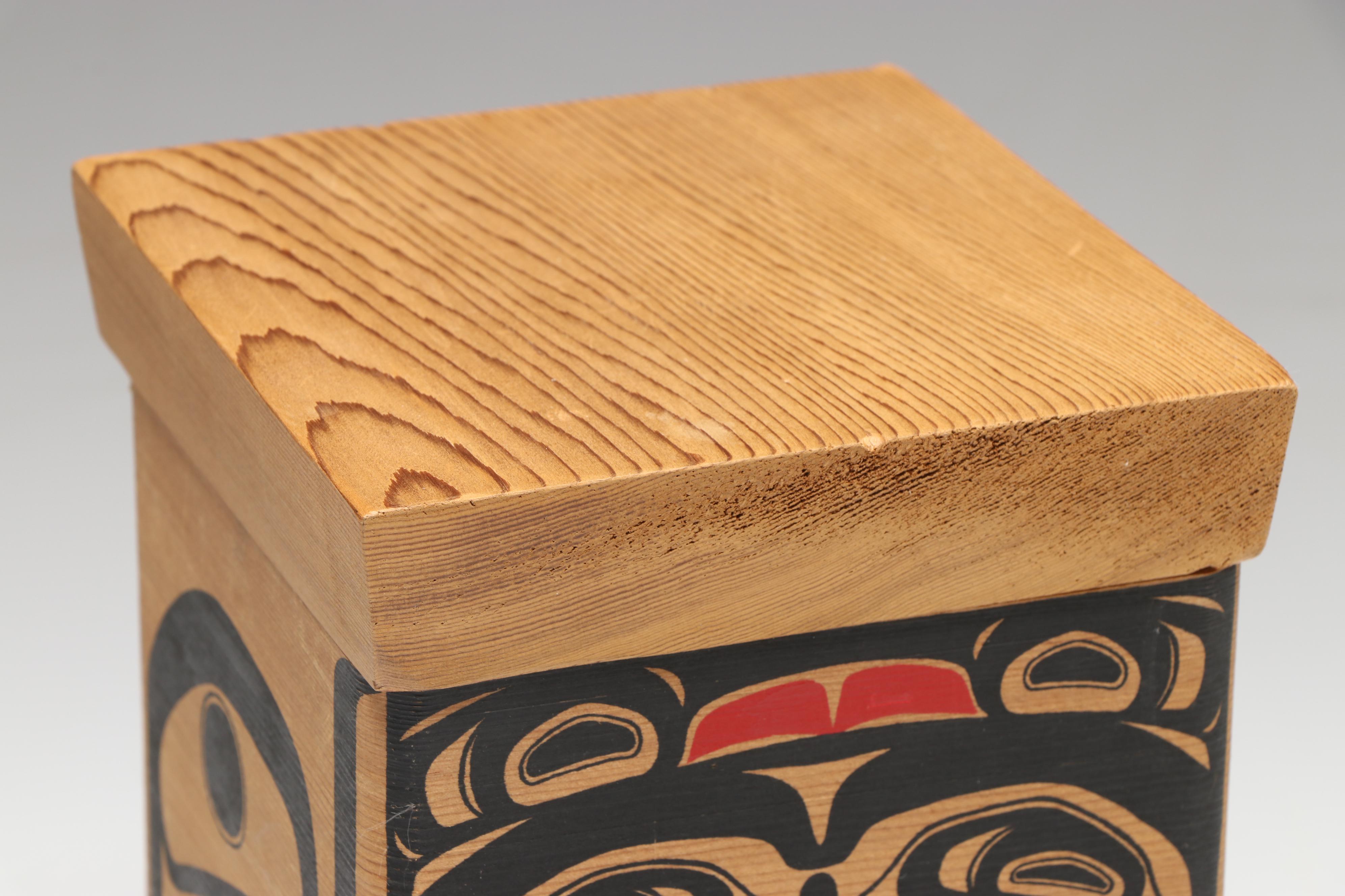 Robert and Susan Free Artisanal Hand-Painted Bentwood Box