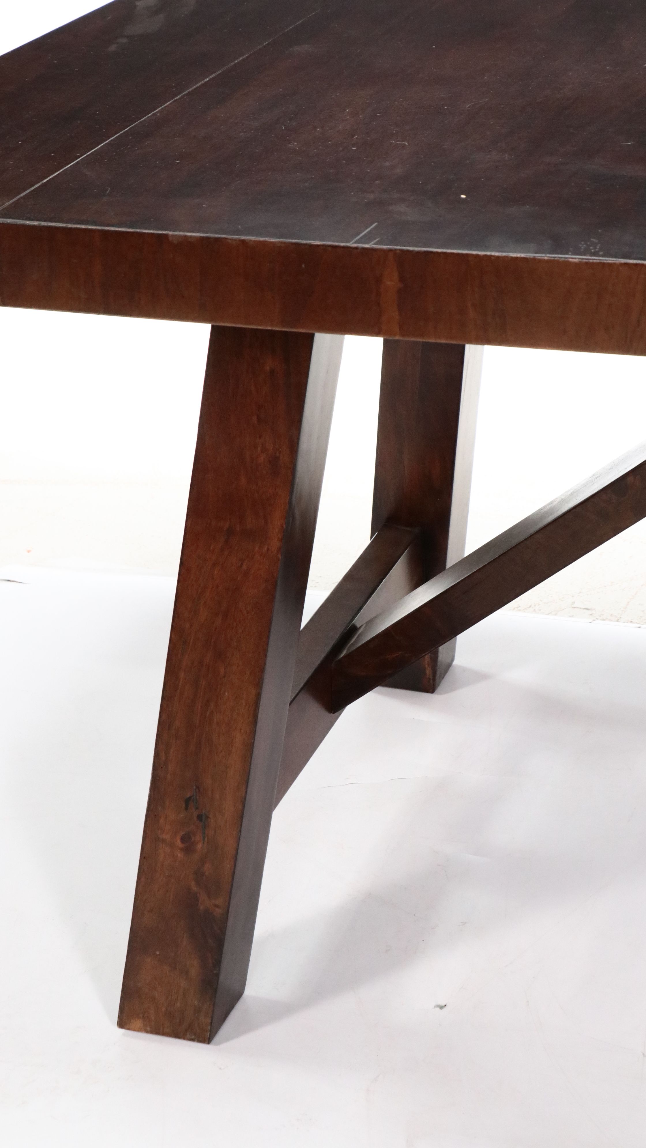 Kuolin Tropical Hardwood Dining Table with End Leaves and Six Dining Chairs