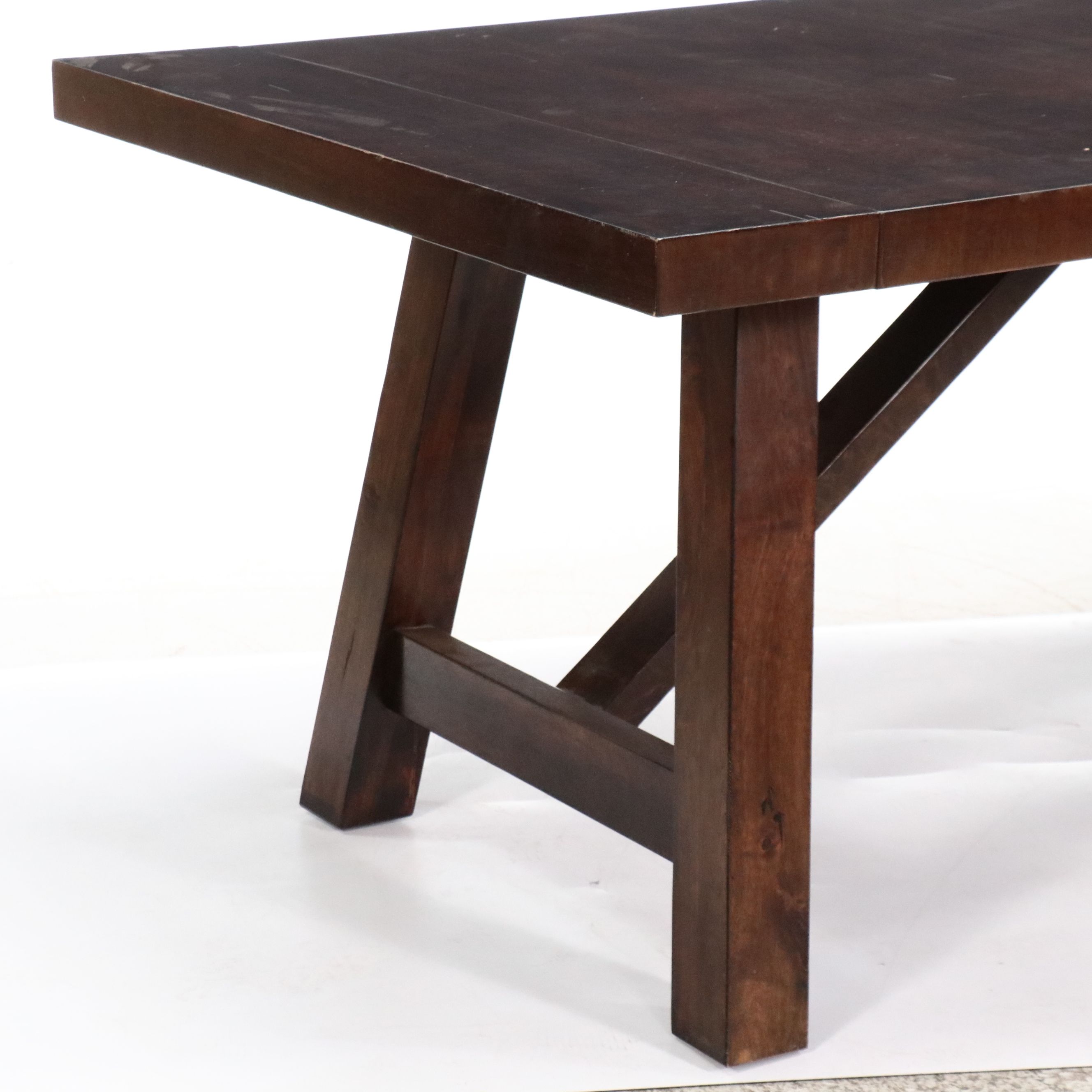 Kuolin Tropical Hardwood Dining Table with End Leaves and Six Dining Chairs