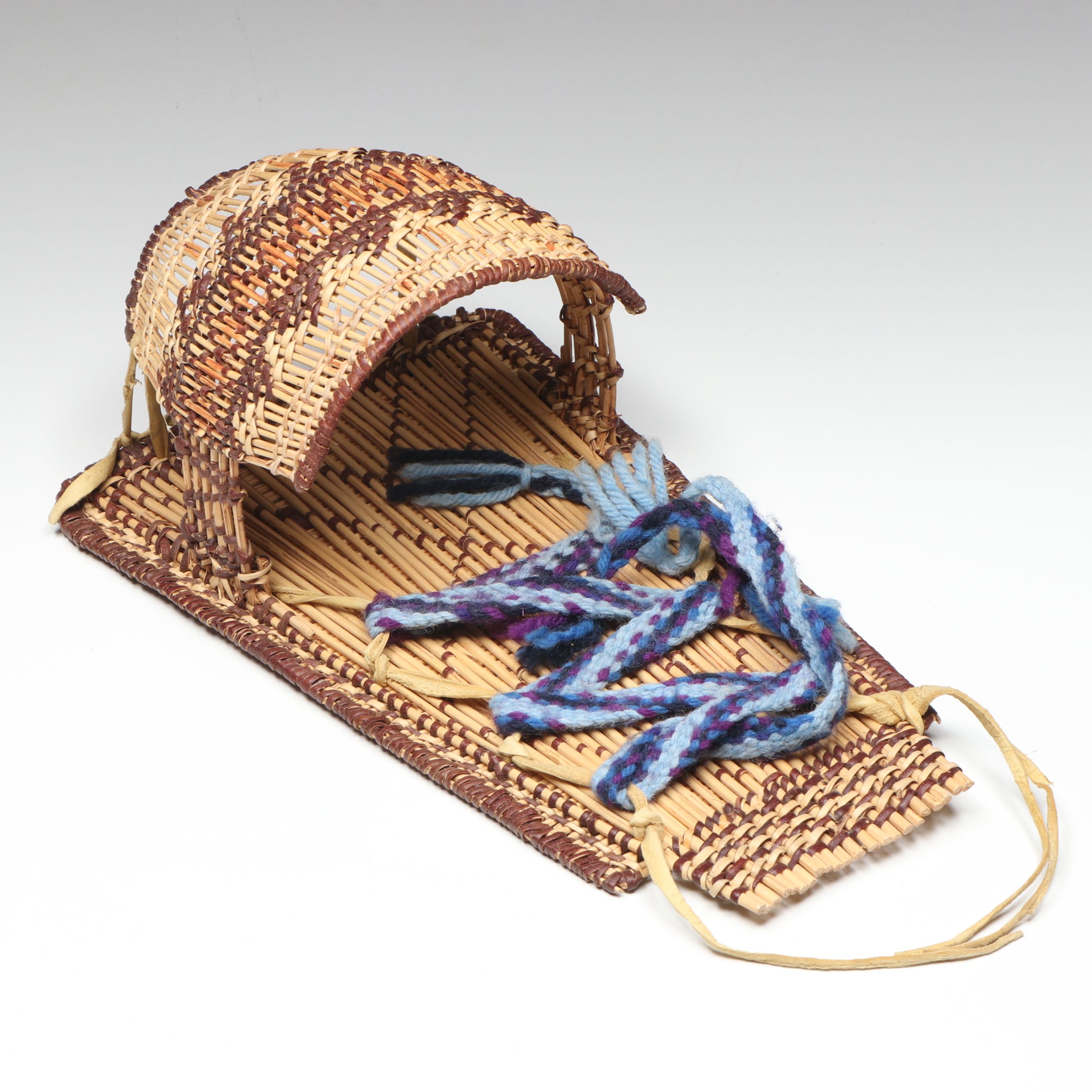 Francys Sherman Western Mono People of California Hand-Woven Doll Basket