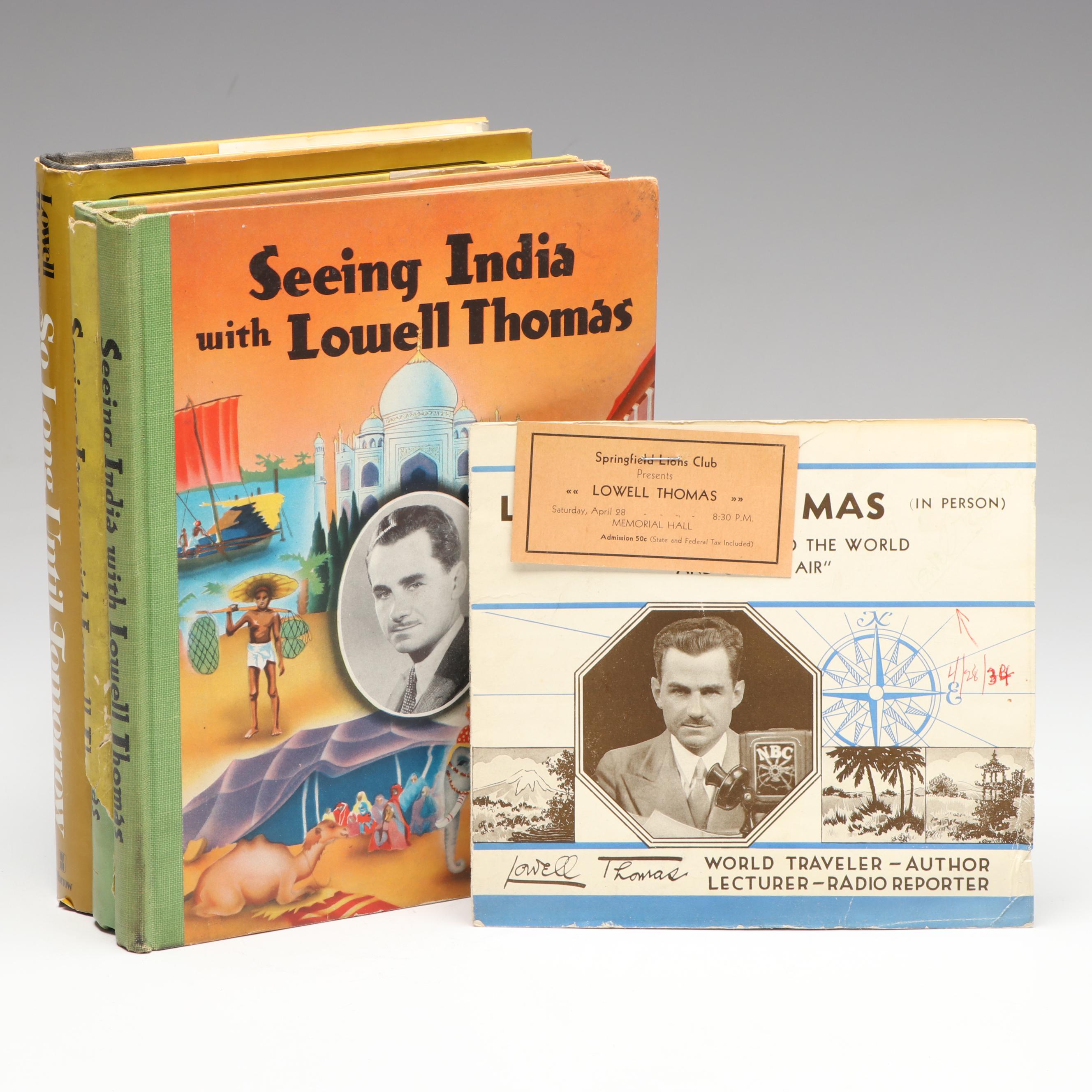 Signed First Edition "So Long Until Tomorrow" by Lowell Thomas and More Books