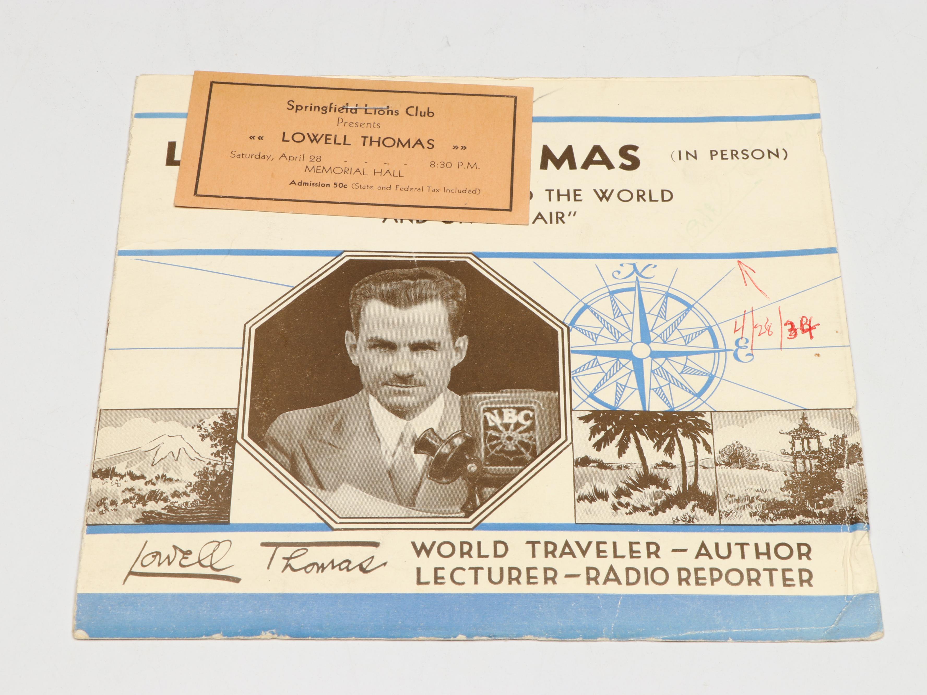 Signed First Edition "So Long Until Tomorrow" by Lowell Thomas and More Books