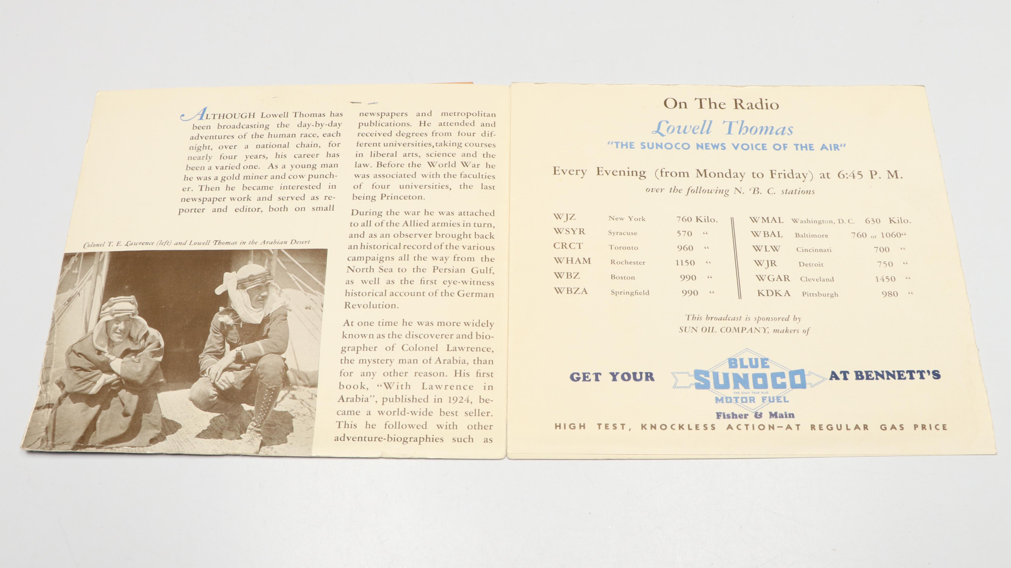 Signed First Edition "So Long Until Tomorrow" by Lowell Thomas and More Books