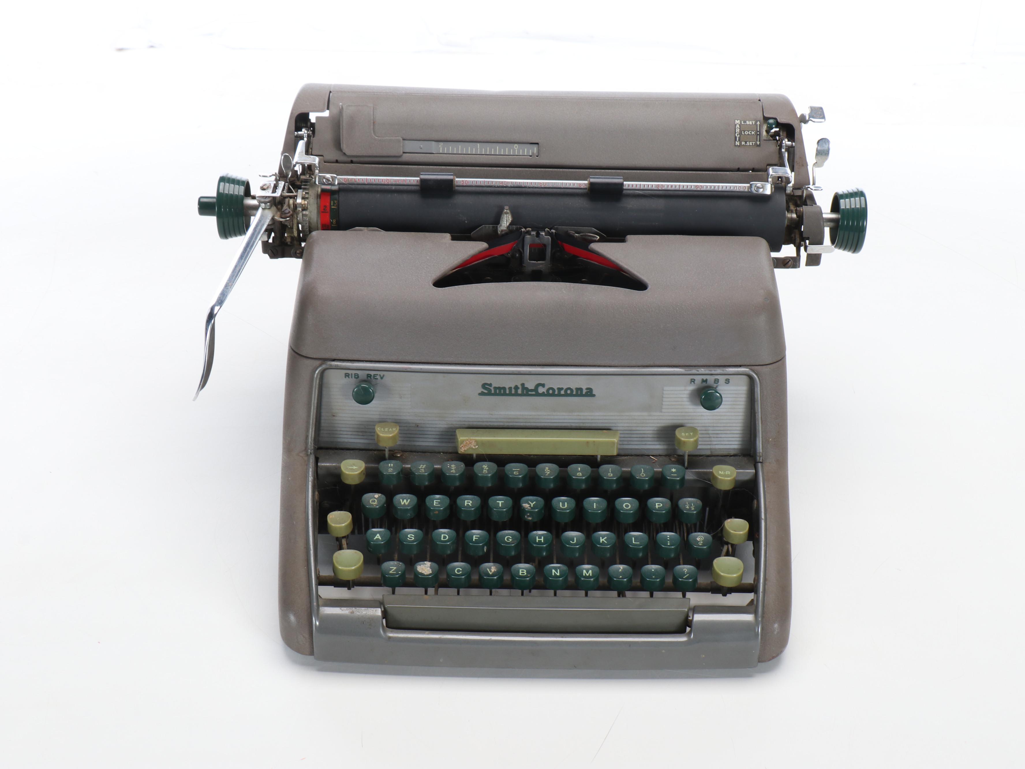 Smith-Corona Silent-Super Portable Typewriter, Mid-20th Century
