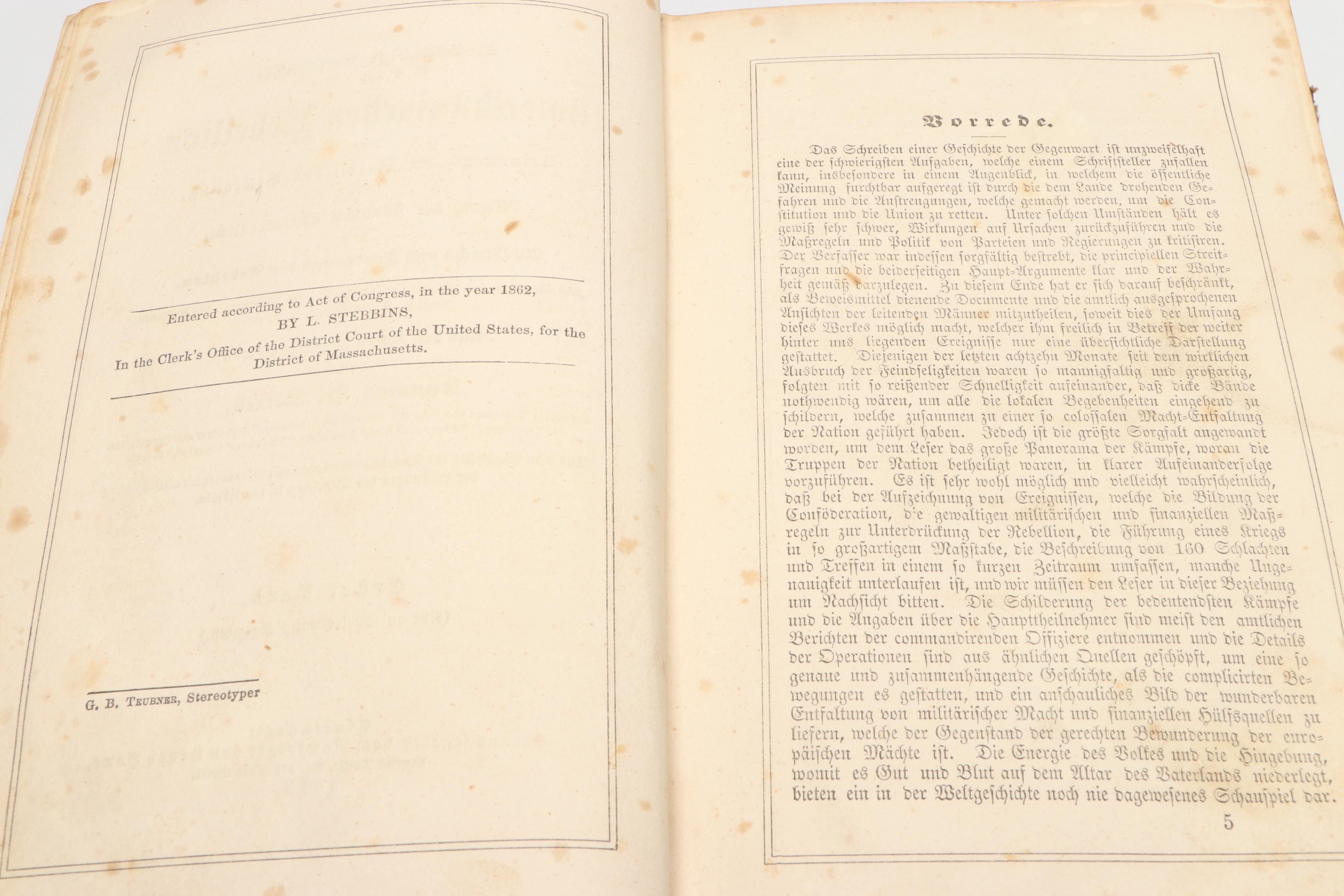 "Vollständige Geschichte der amerikanischen Rebellion" by Thomas Kettell, 1863
