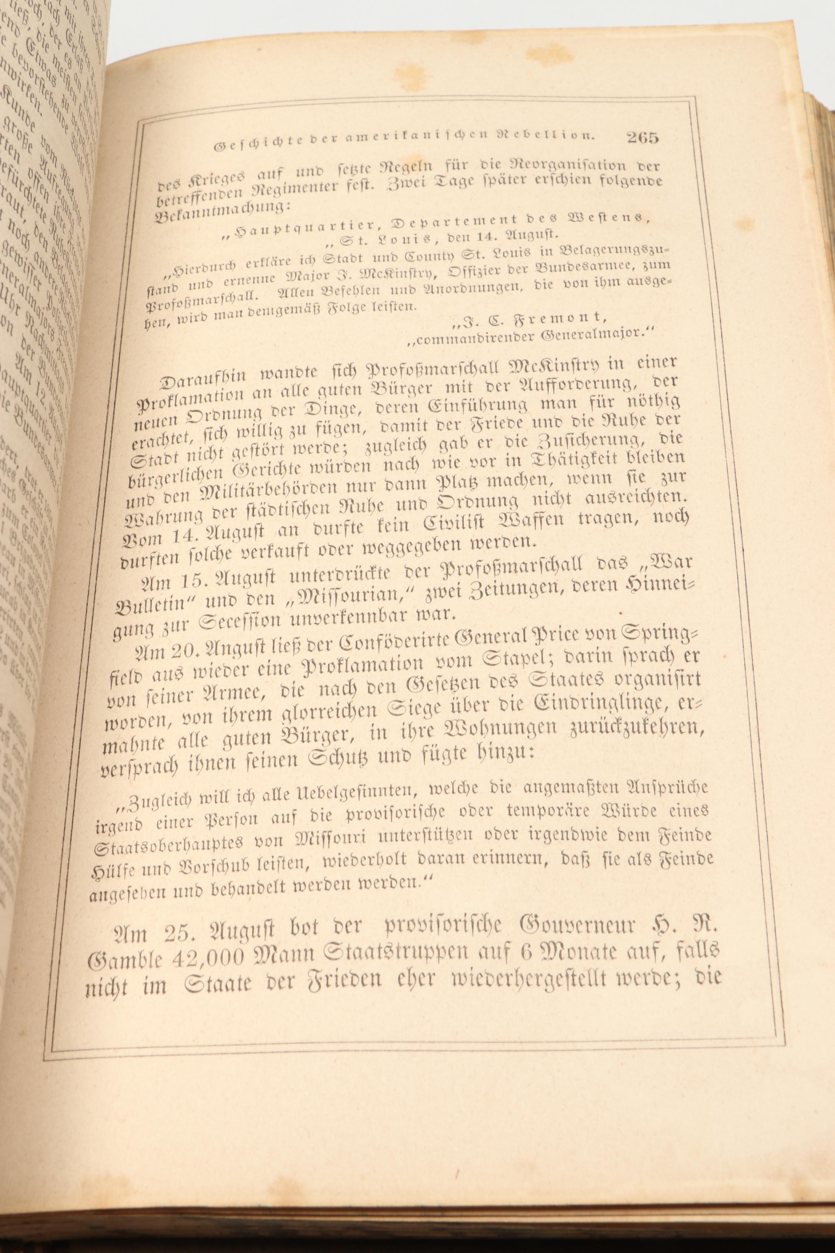 "Vollständige Geschichte der amerikanischen Rebellion" by Thomas Kettell, 1863