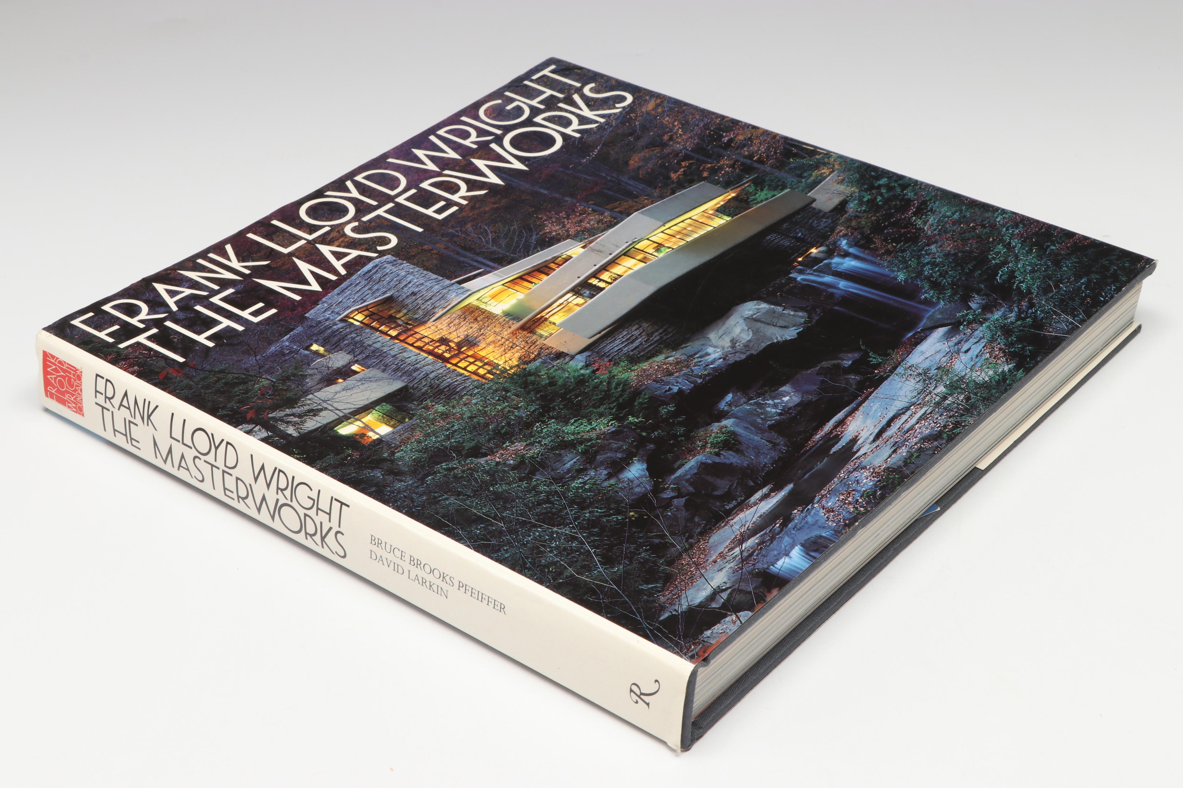 First Edition "Frank Lloyd Wright: The Masterworks" by Pfeiffer and Larkin, 1993