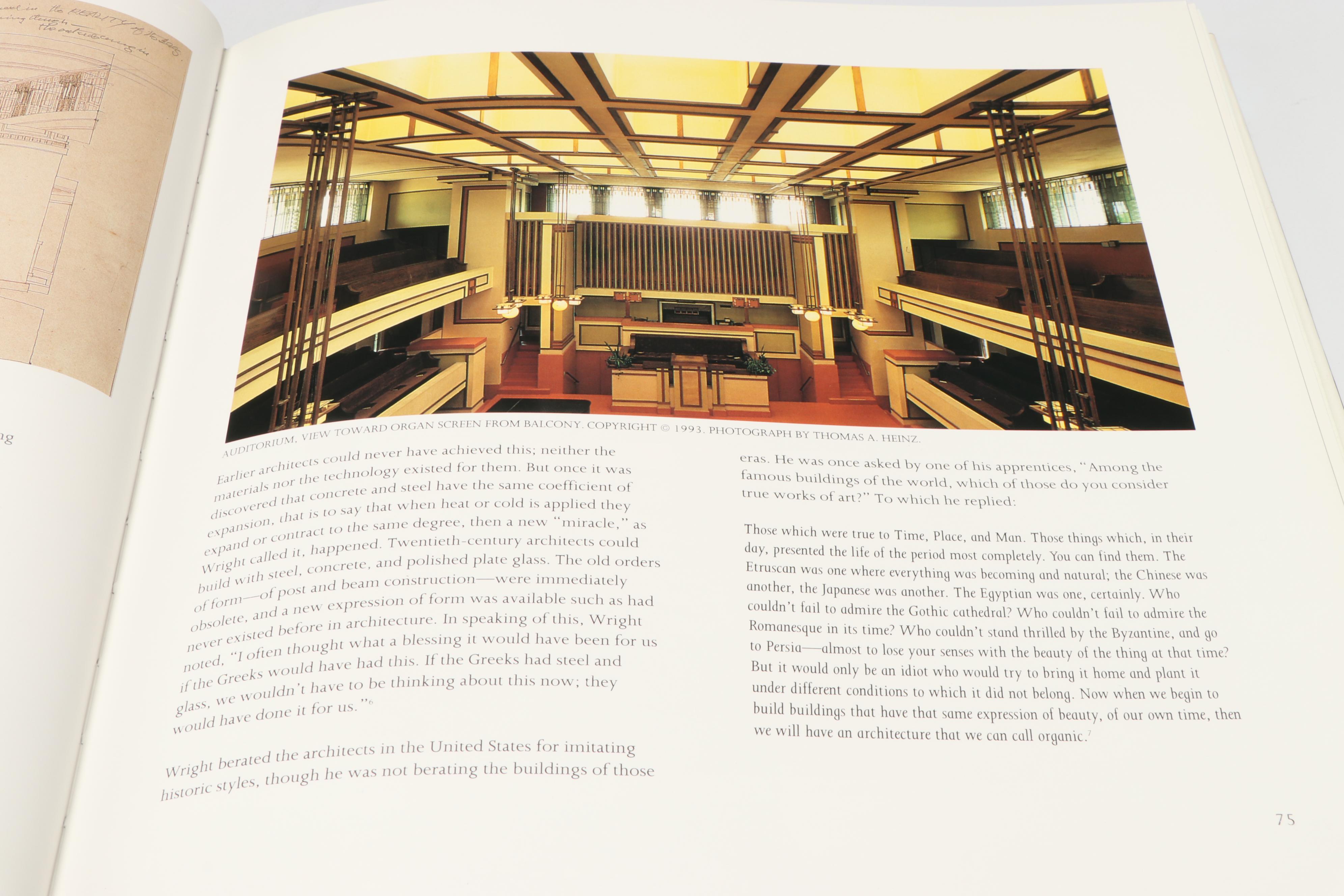 First Edition "Frank Lloyd Wright: The Masterworks" by Pfeiffer and Larkin, 1993