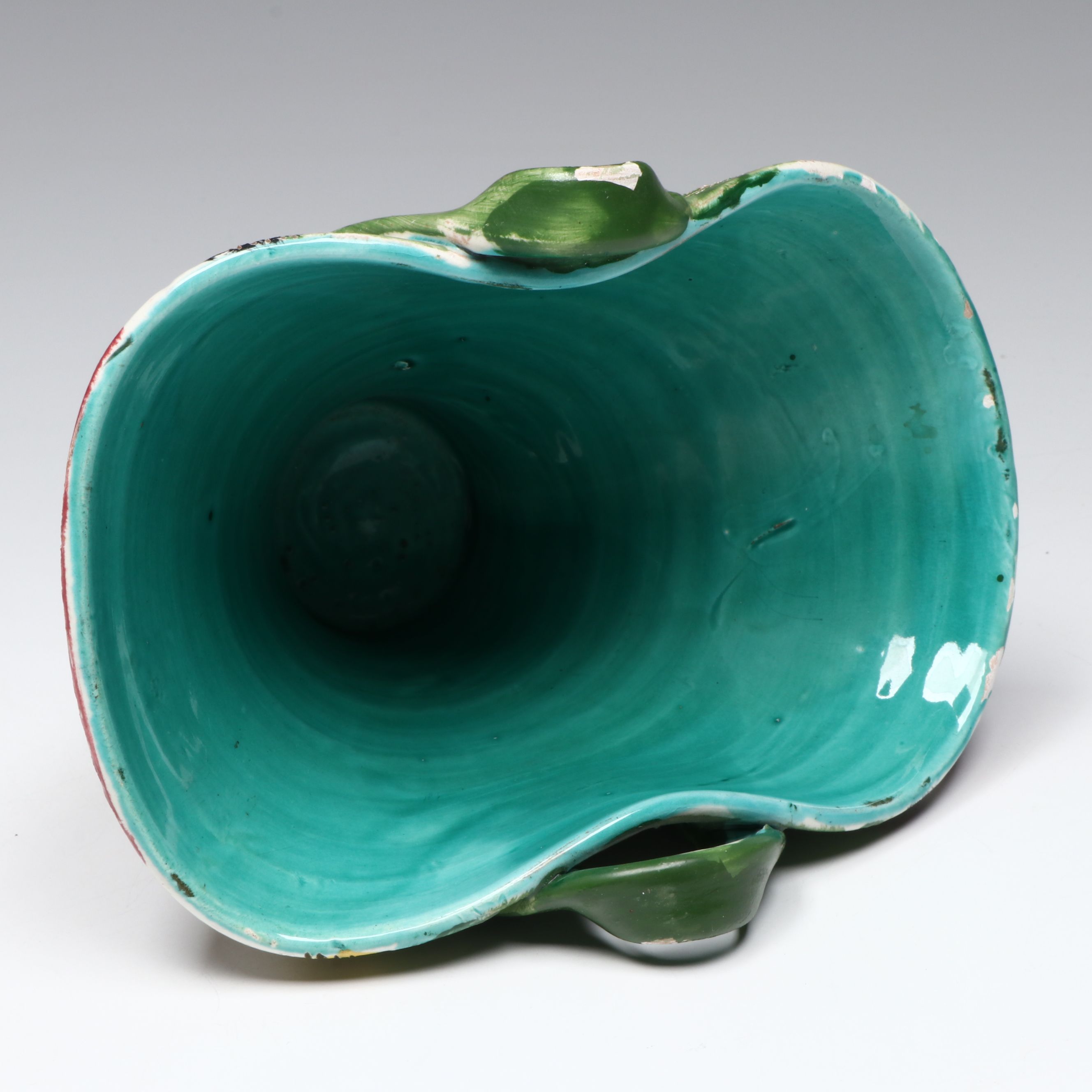 MCM Italian Sgraffito Pottery Basket