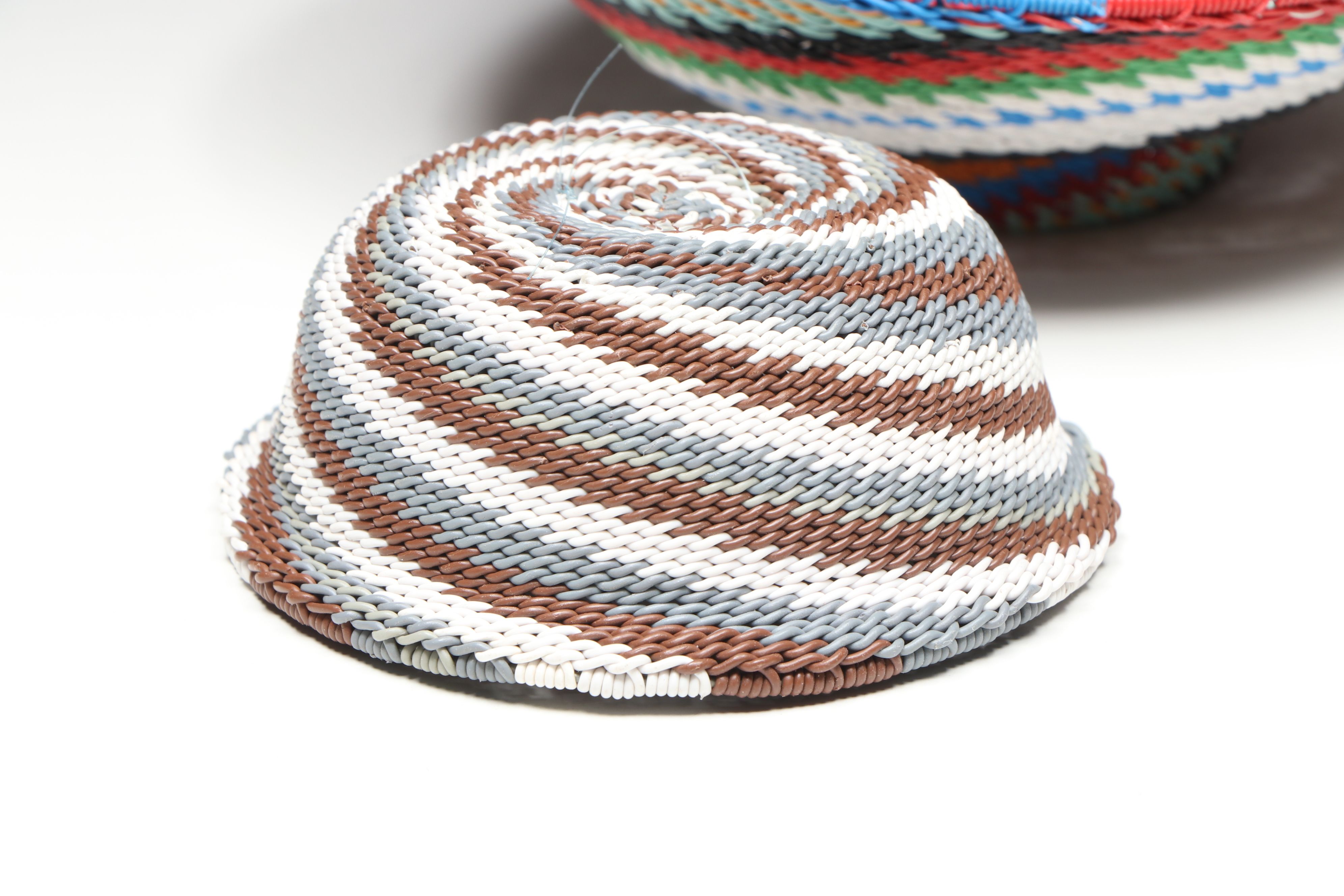 Zulu Telephone Wire Bowls and Ladle