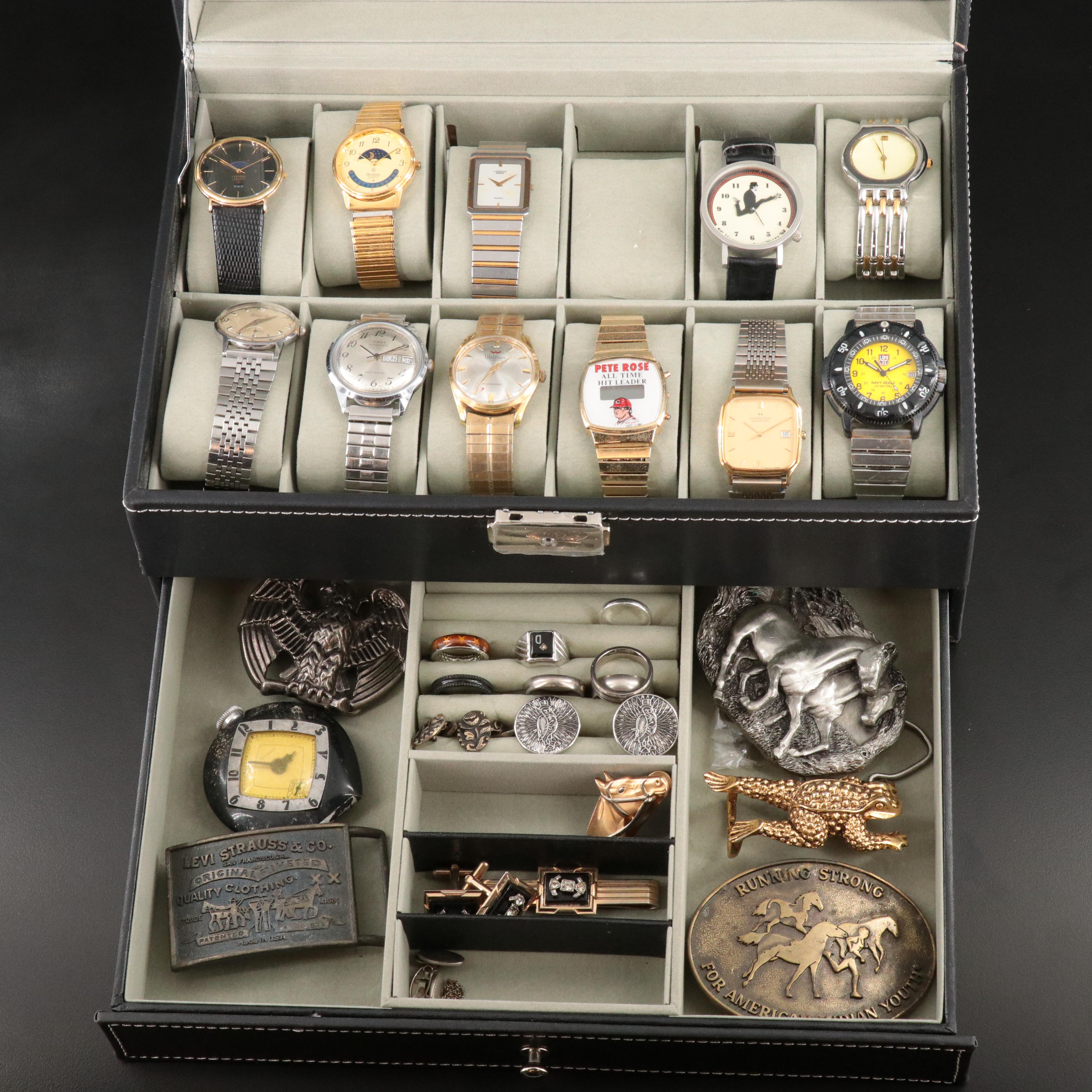 Quartz and Stem Wind Watches Featuring Monty Python,Waltham and  Pete Rose