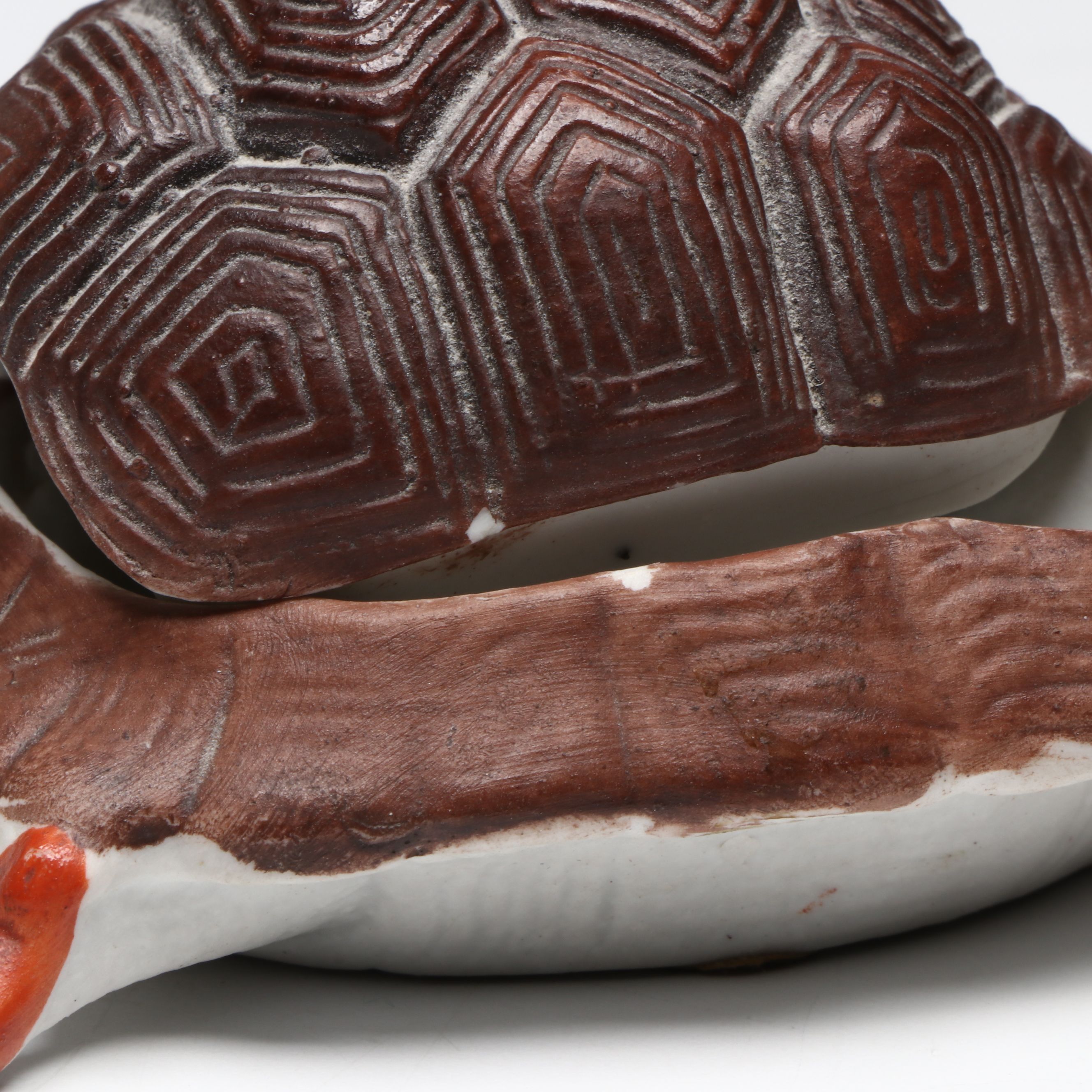 Victorian German Bisque Naughty Lady  Boudoir Box with Other Cherub Figurine