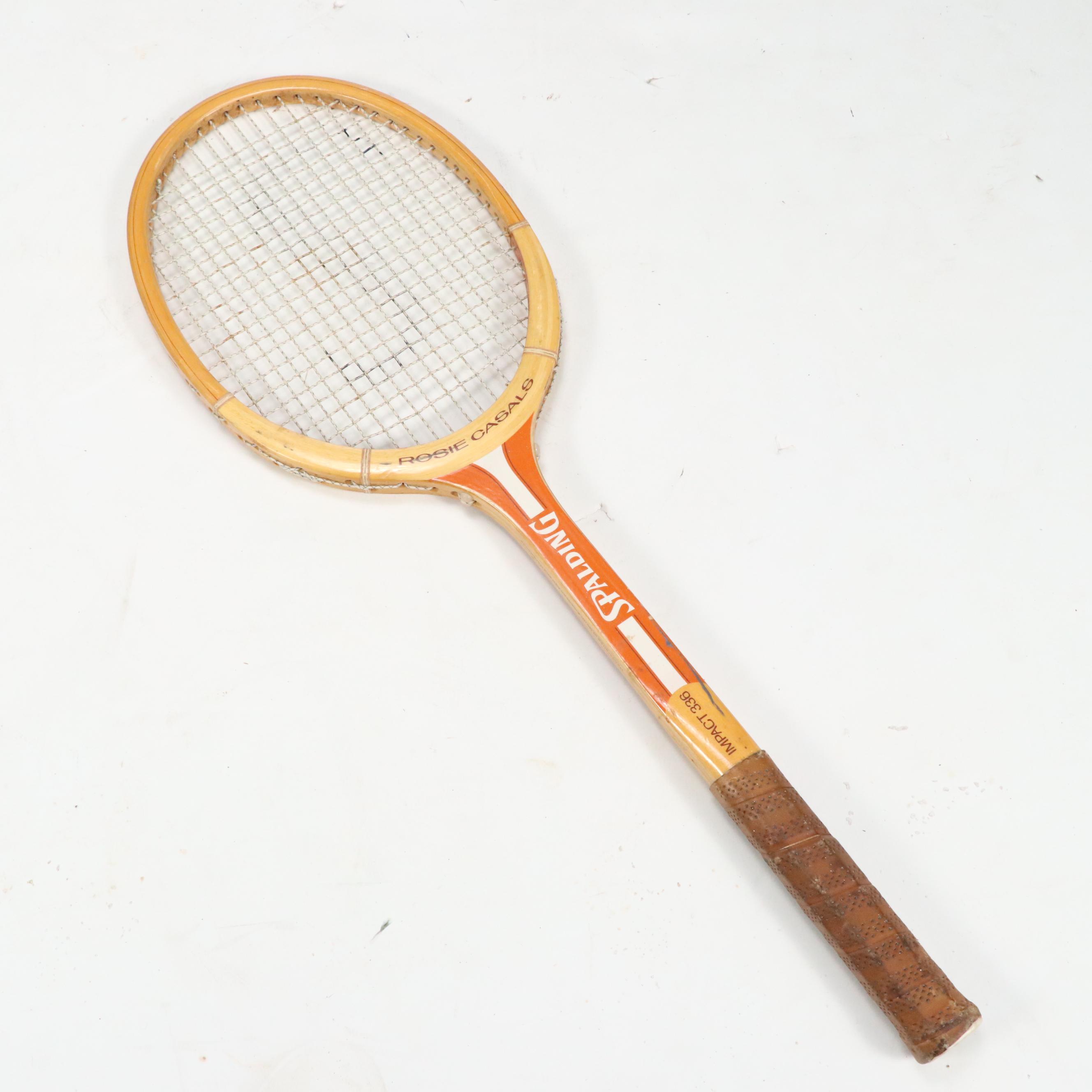 Wilson and Spalding Vintage Wood Tennis Rackets
