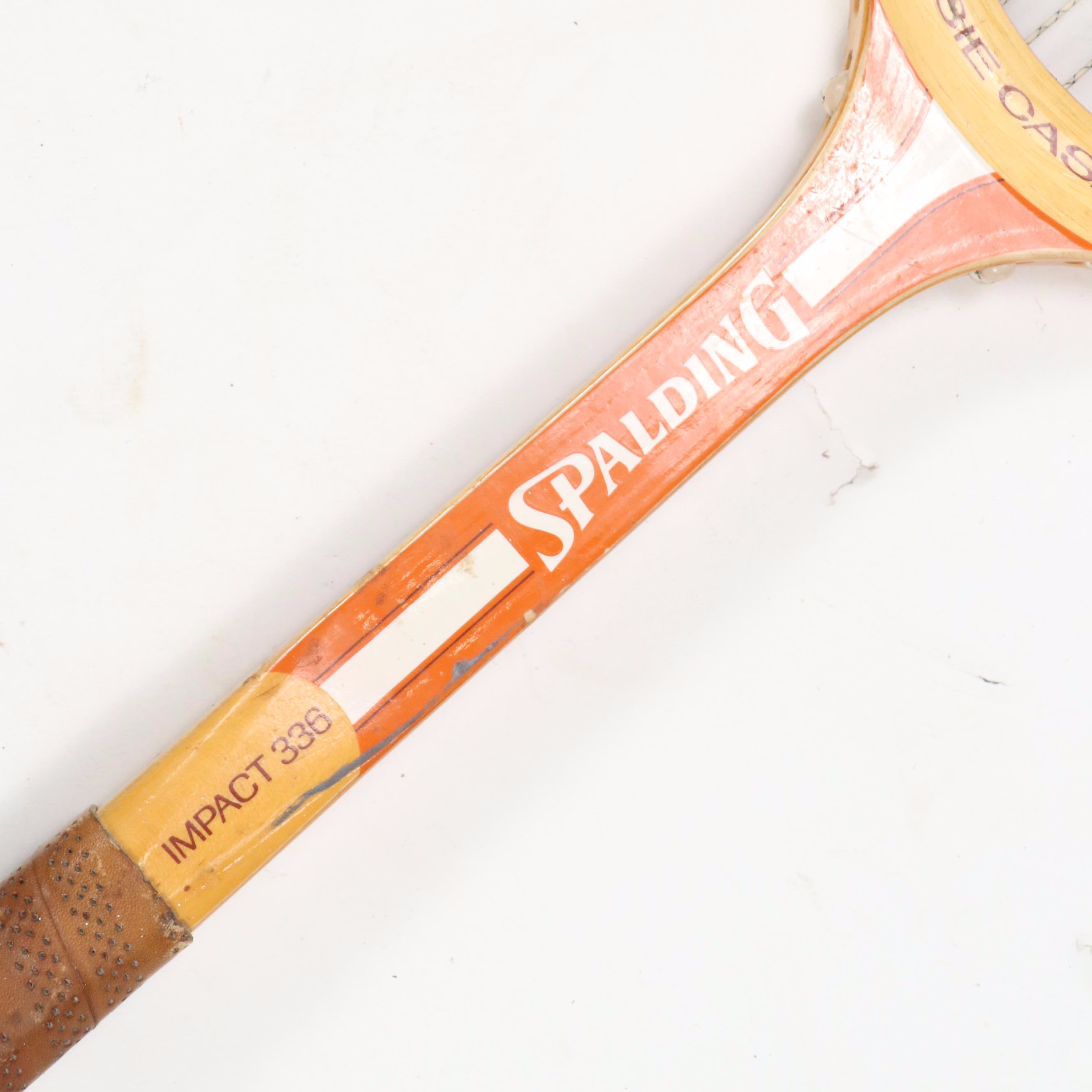 Wilson and Spalding Vintage Wood Tennis Rackets