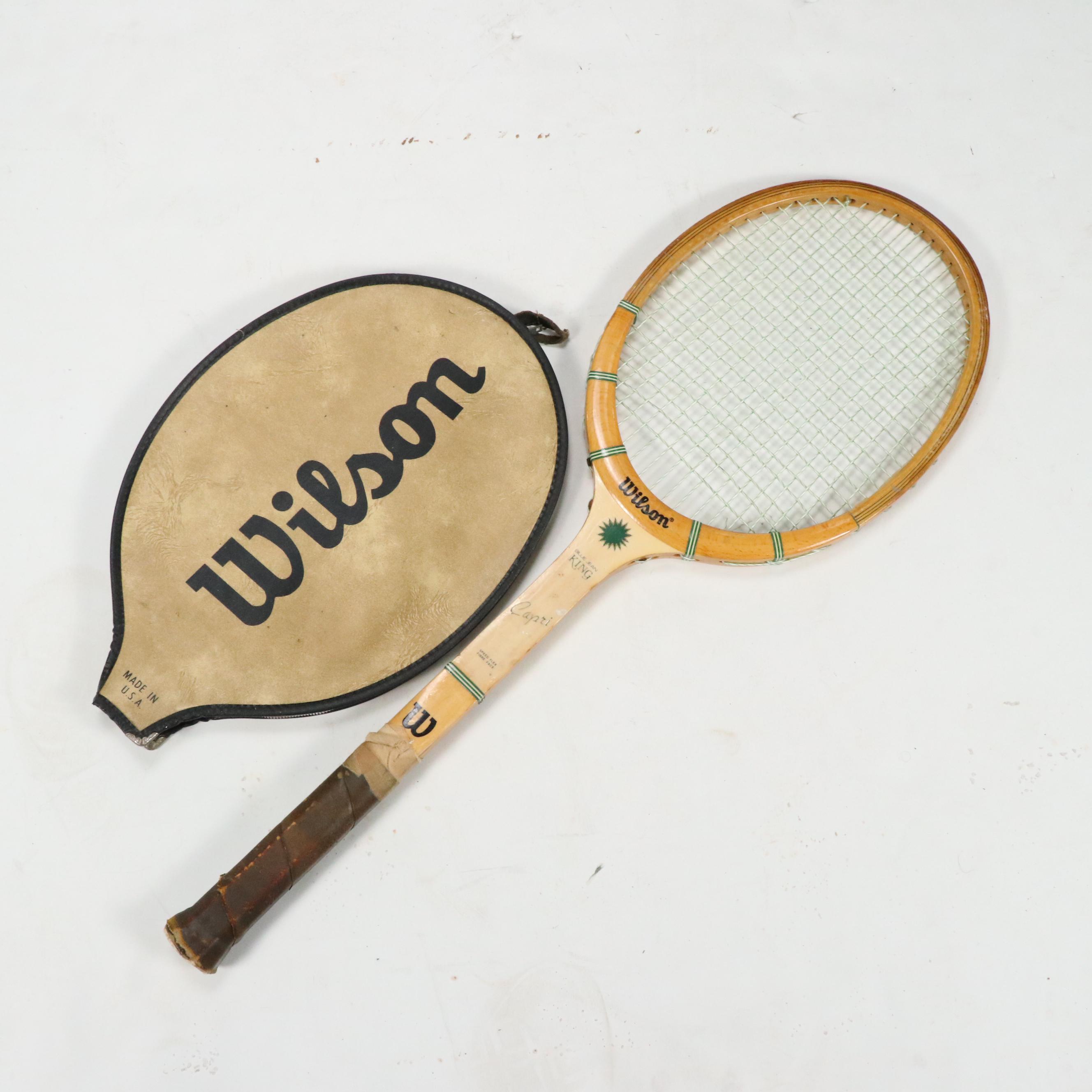 Wilson and Spalding Vintage Wood Tennis Rackets