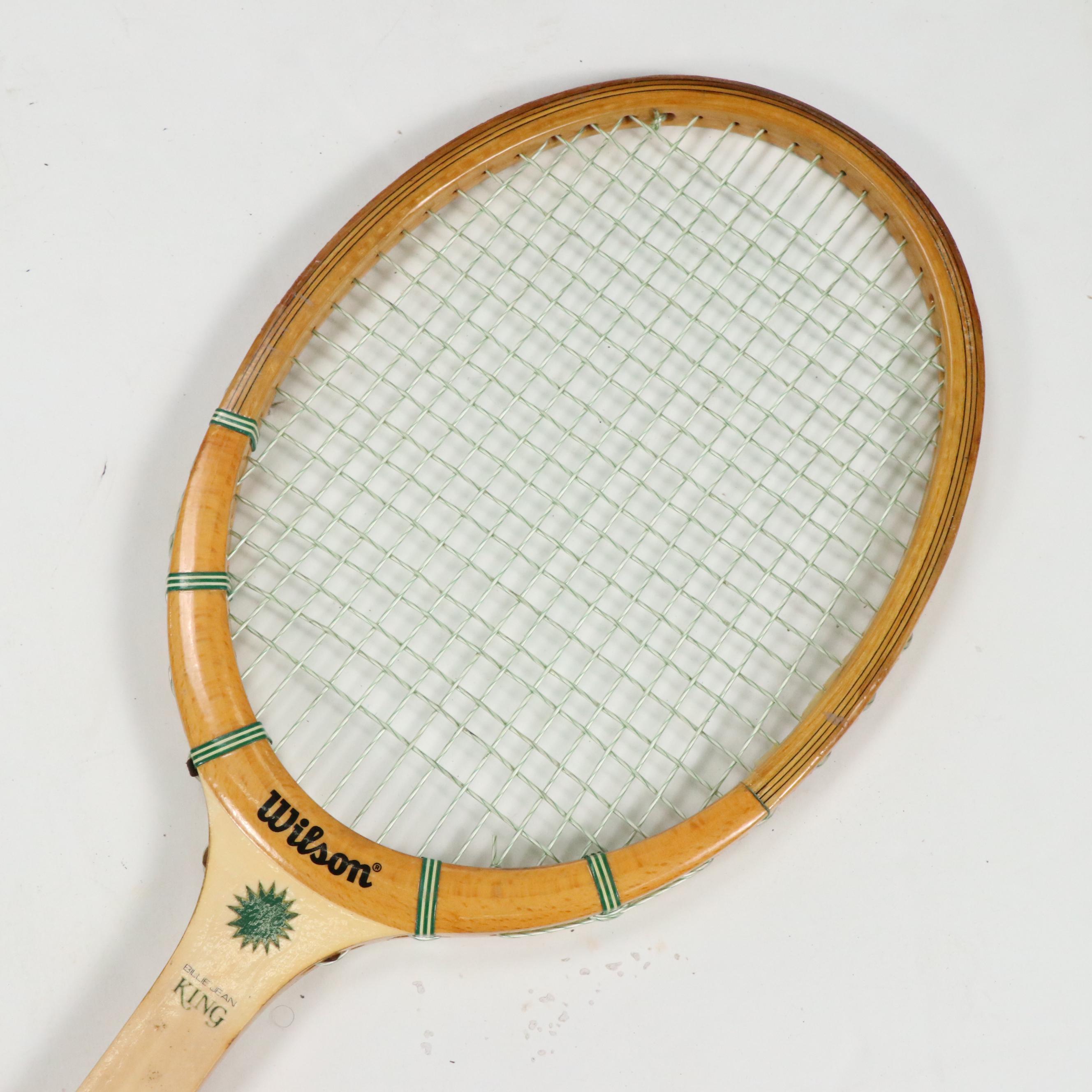 Wilson and Spalding Vintage Wood Tennis Rackets