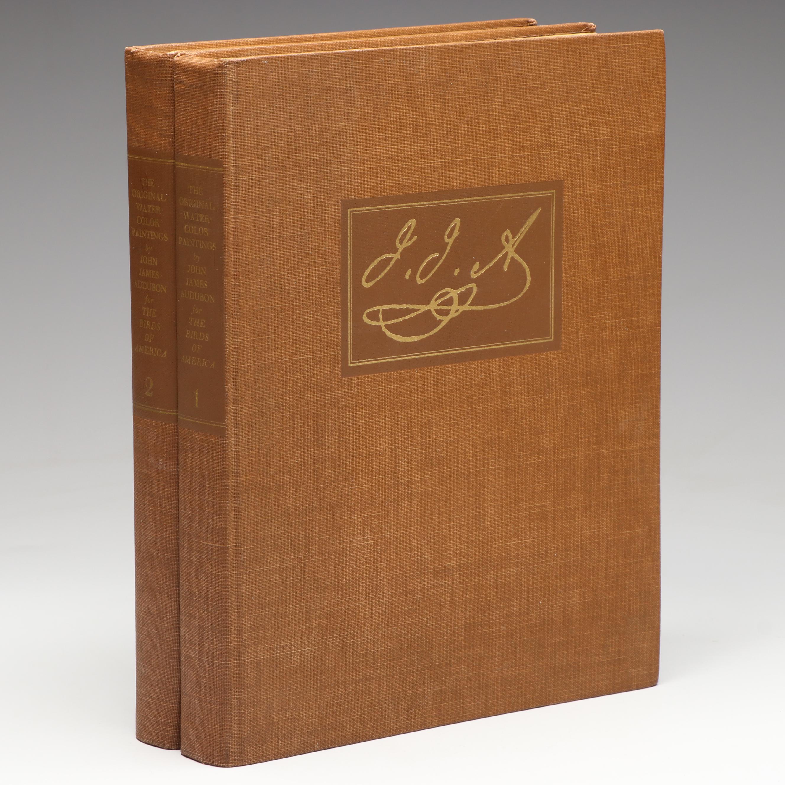 "The Original Water-Color Paintings by John James Audubon" Two-Volume Set, 1966