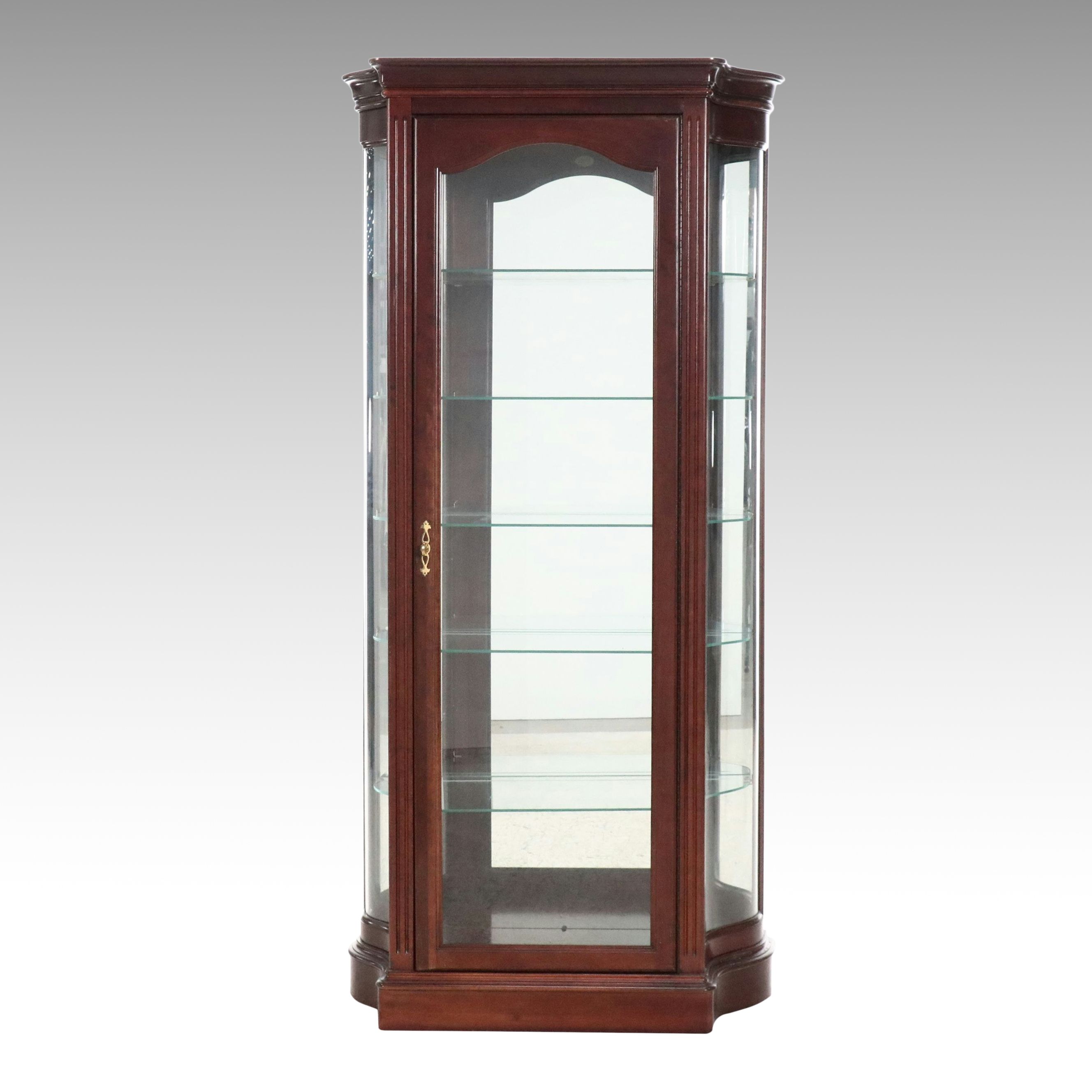 Jasper Cabinet Co. Illuminated Mahogany China Cabinet