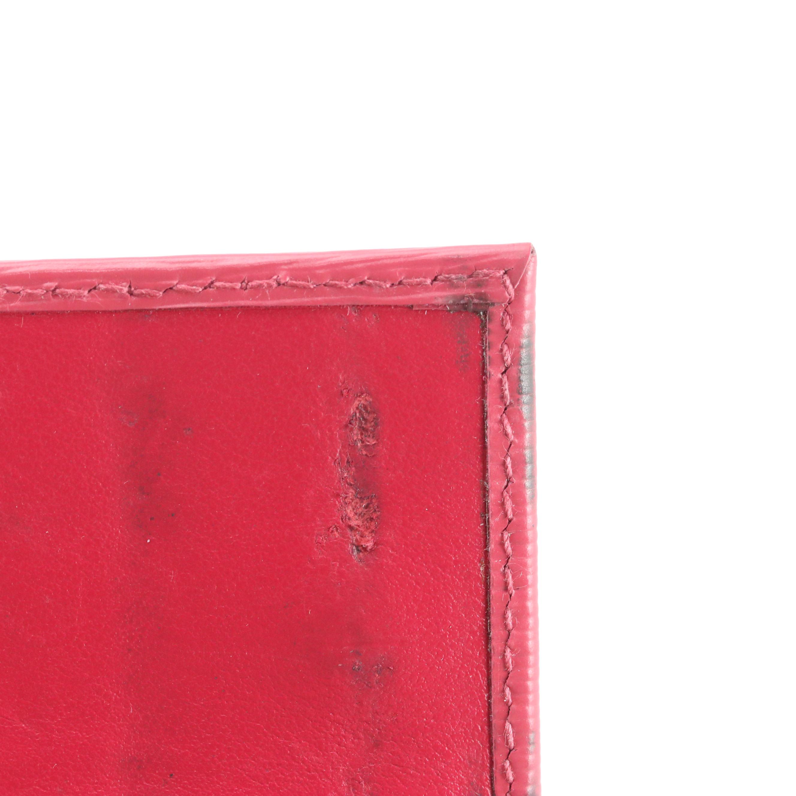 Prada Six-Key Case in Pink Saffiano Leather