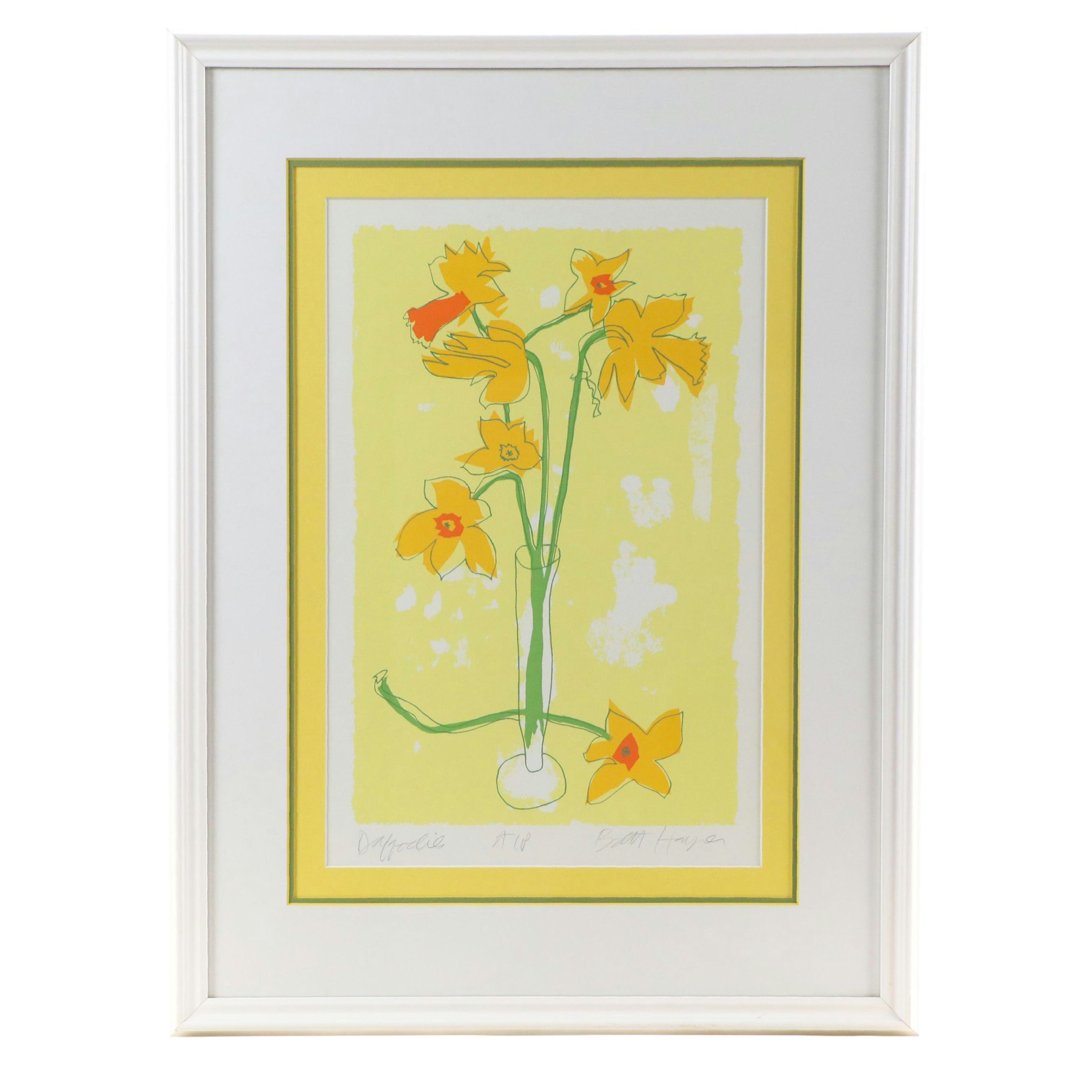 Brett Harper Serigraph "Daffodil"