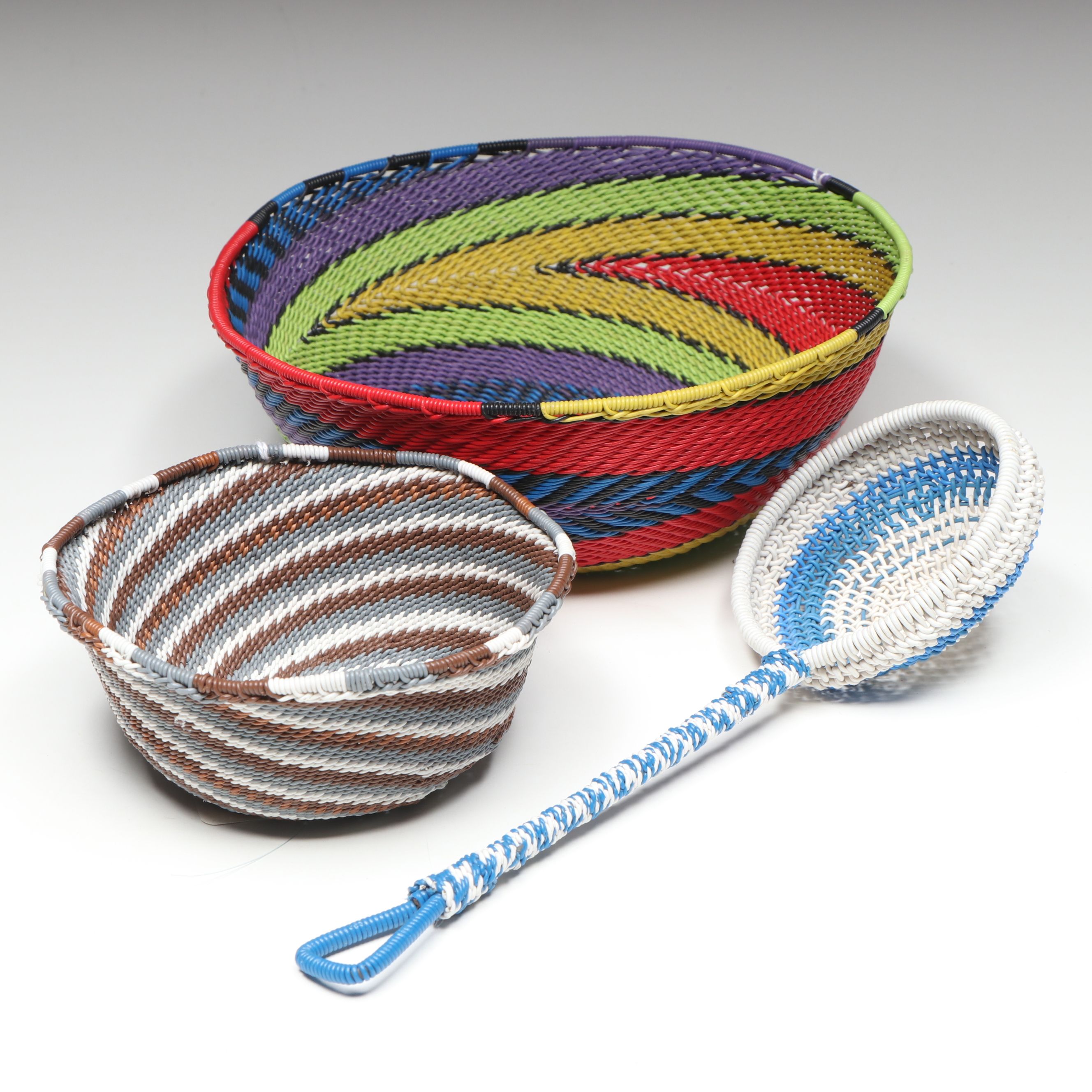 Zulu Telephone Wire Bowls and Strainer