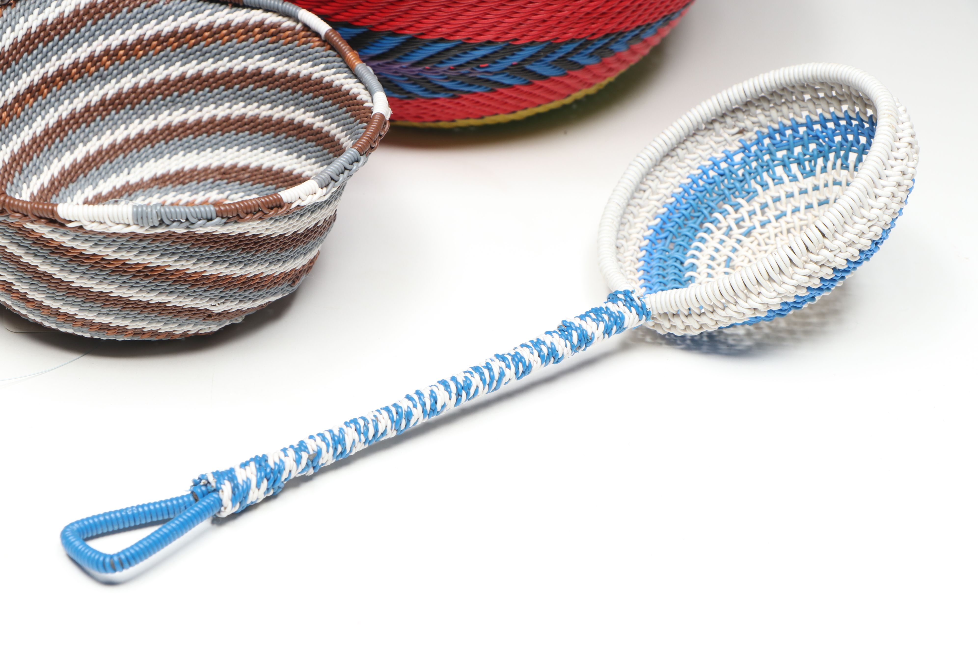 Zulu Telephone Wire Bowls and Strainer