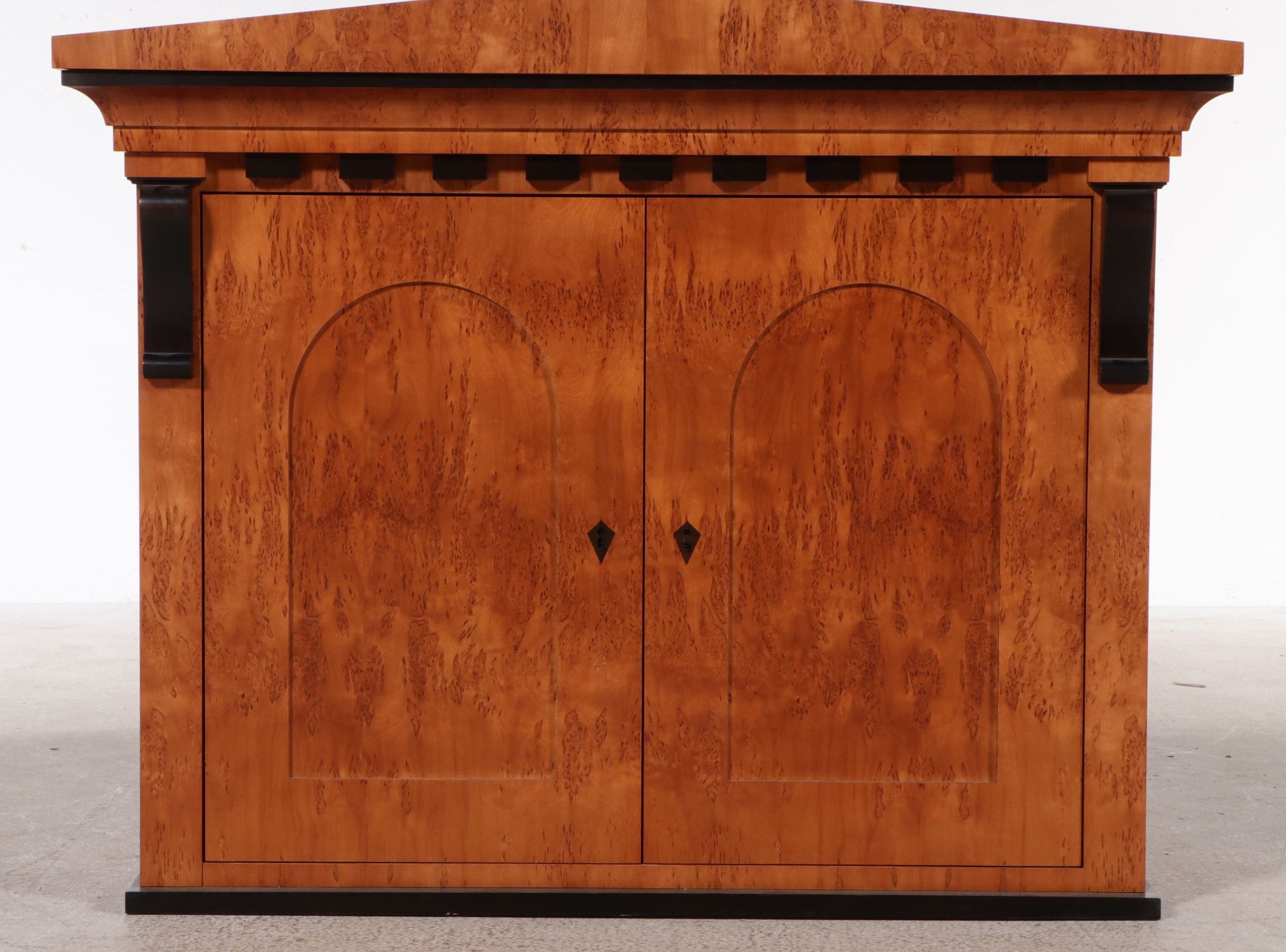 Biedermeier Style Burl Secrétaire à Abattant