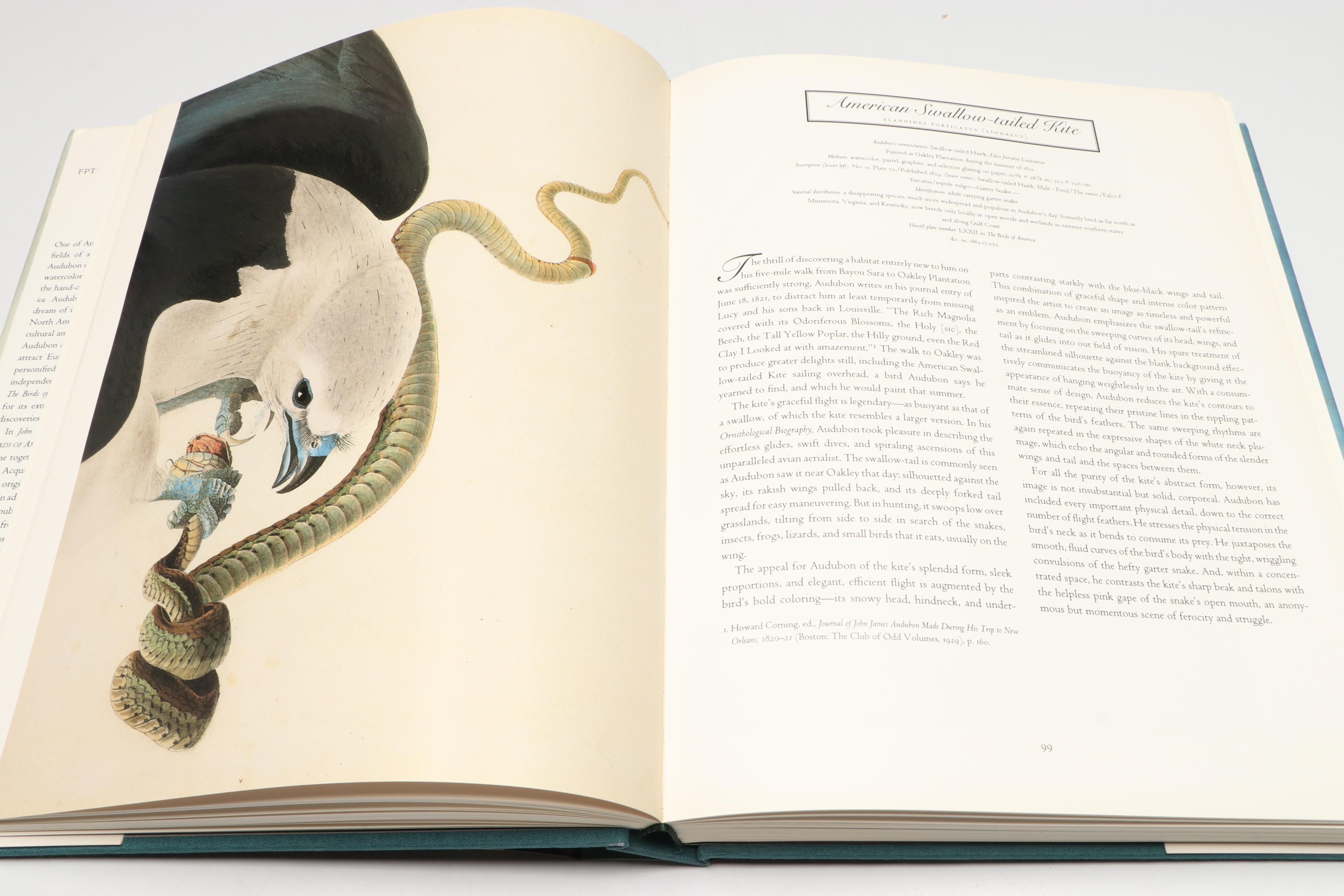 First Printing "John James Audubon: Watercolors for The Birds of America," 1993