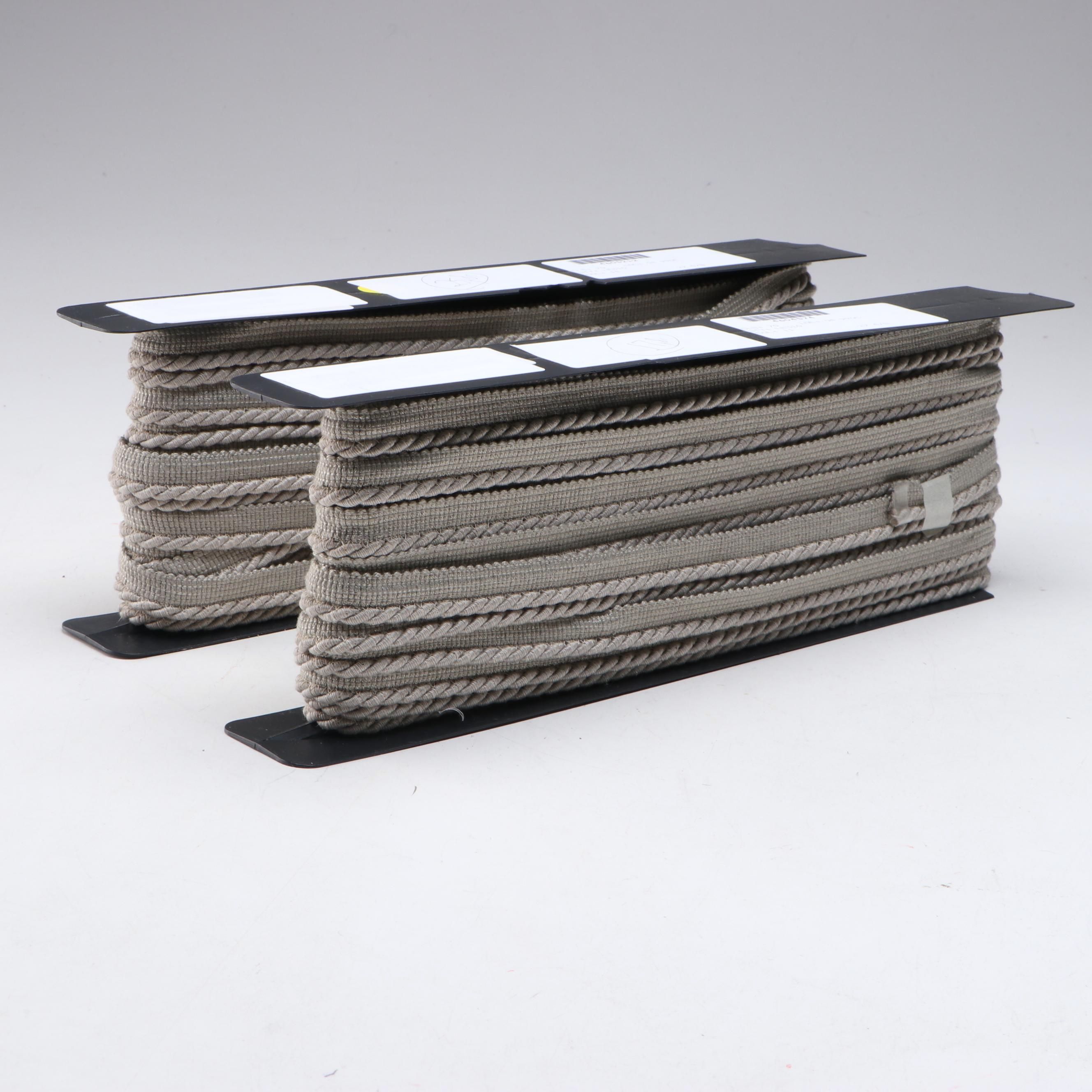 Spools of Platinum Color Braided Lipcord Trim