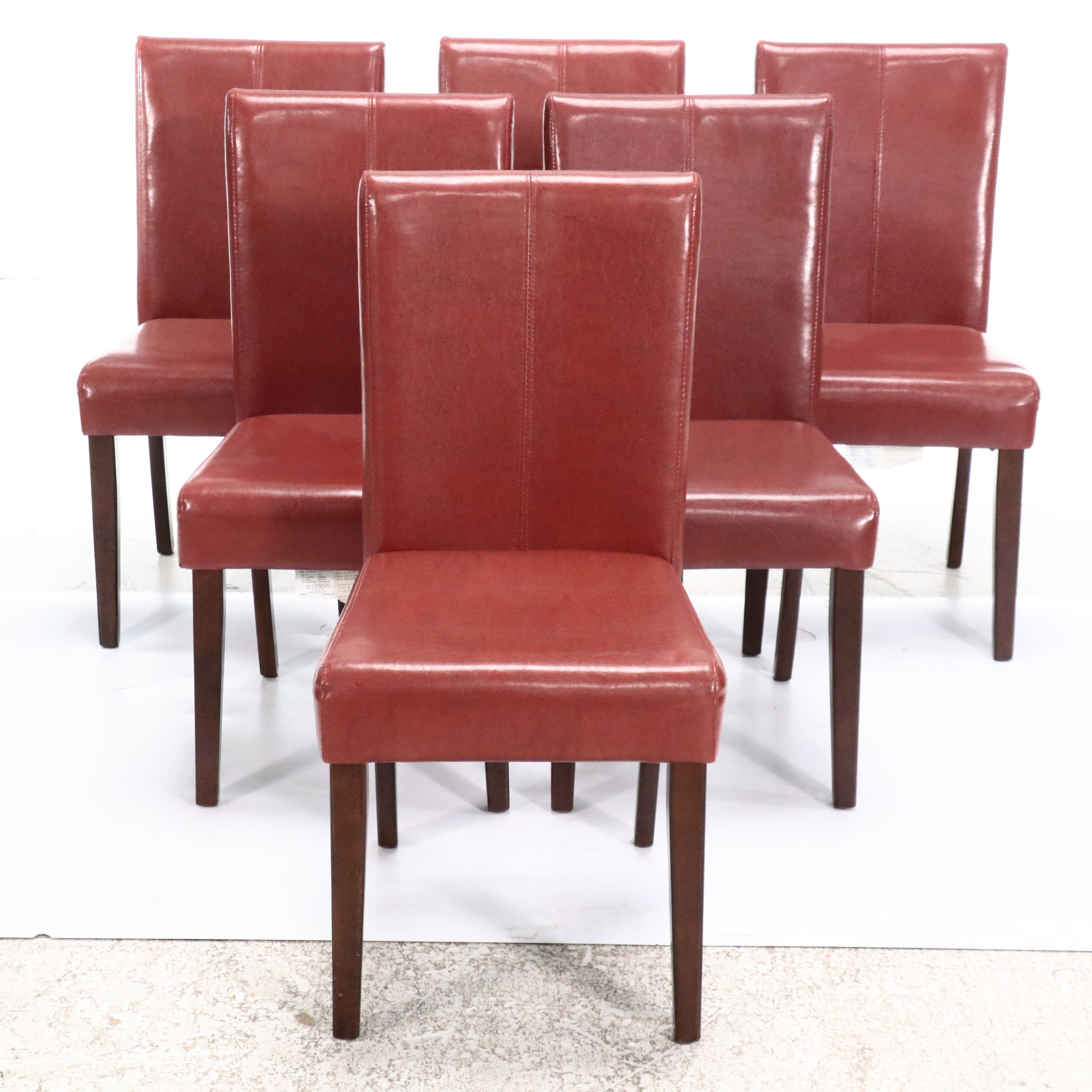 Kuolin Tropical Hardwood Dining Table with End Leaves and Six Dining Chairs