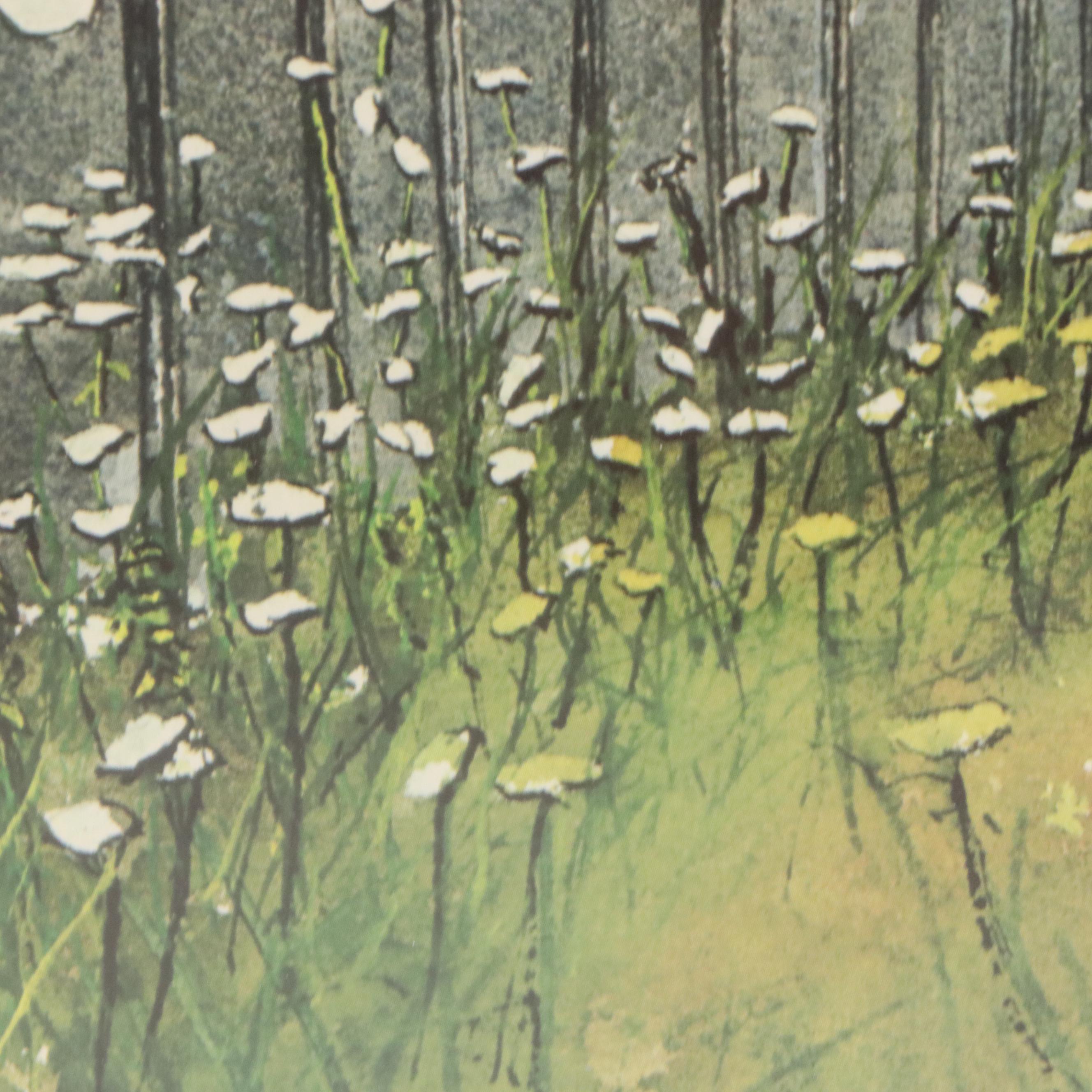 Gary Akers Offset Lithograph "King Coal"