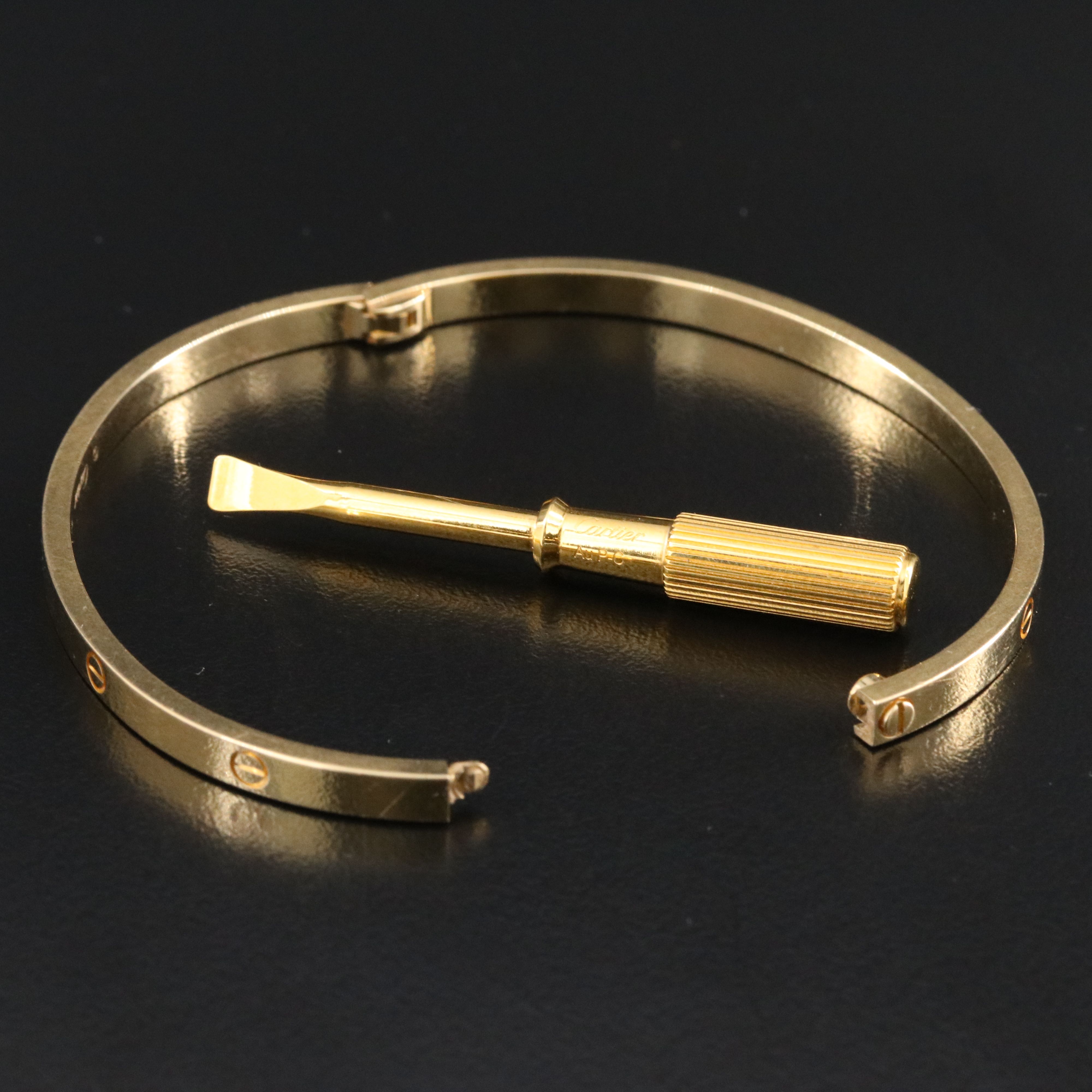 Cartier LOVE 18K Bracelet with COA