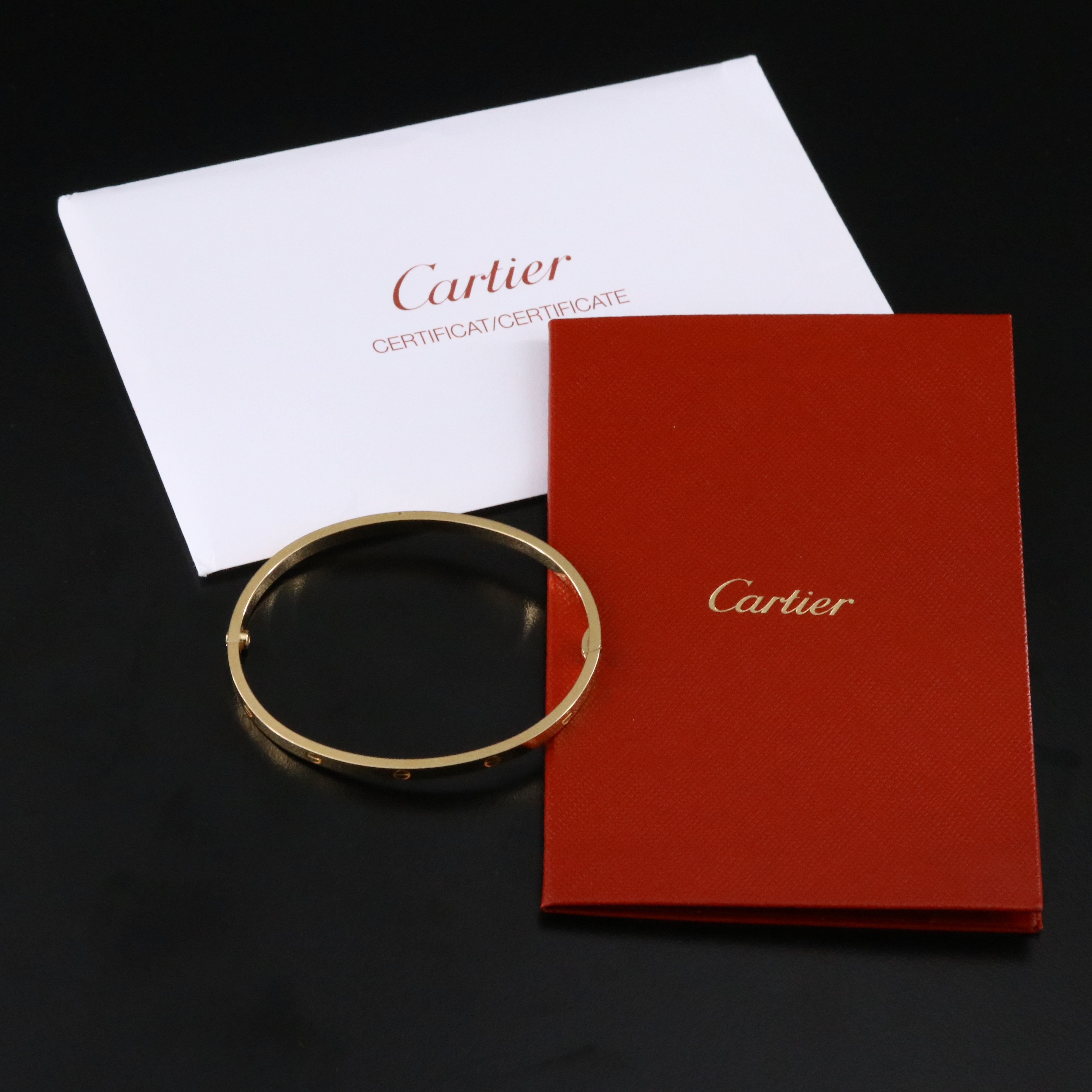 Cartier LOVE 18K Bracelet with COA
