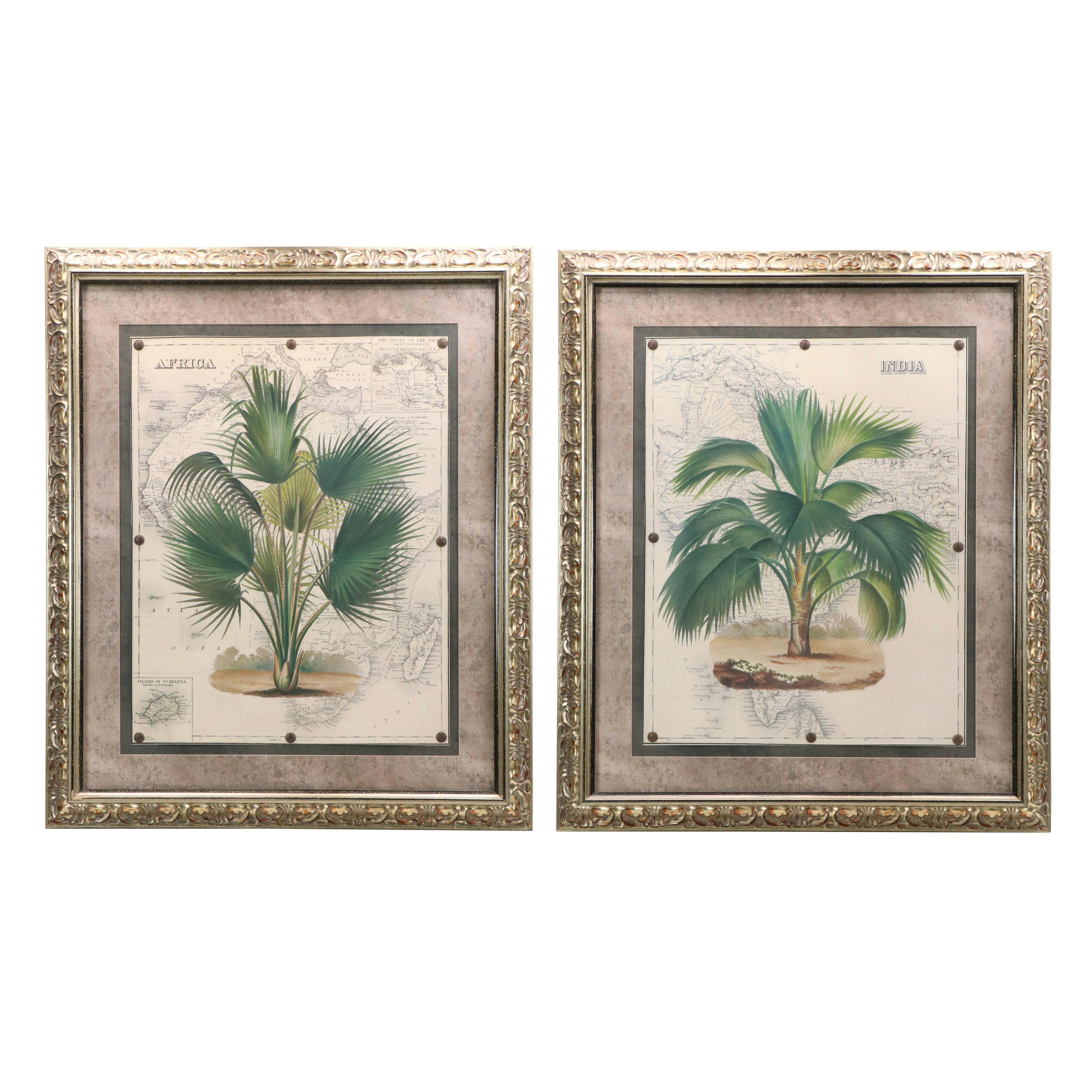 Offsets Lithographs of Palms "Global View I" and "Global View II"