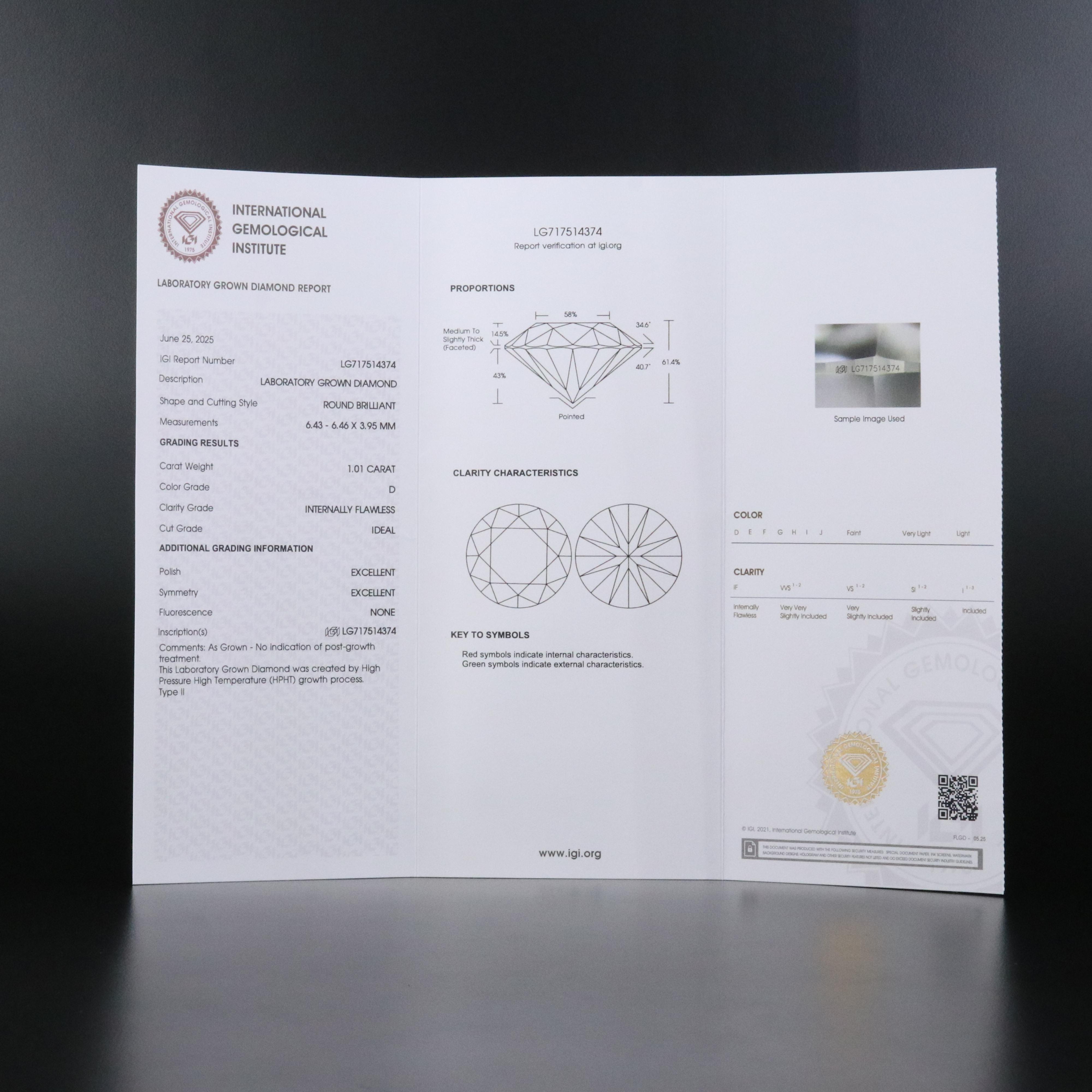 14K 2.01 CTW Internally Flawless Lab Grown Diamond Stud Earrings w/ IGI Reports