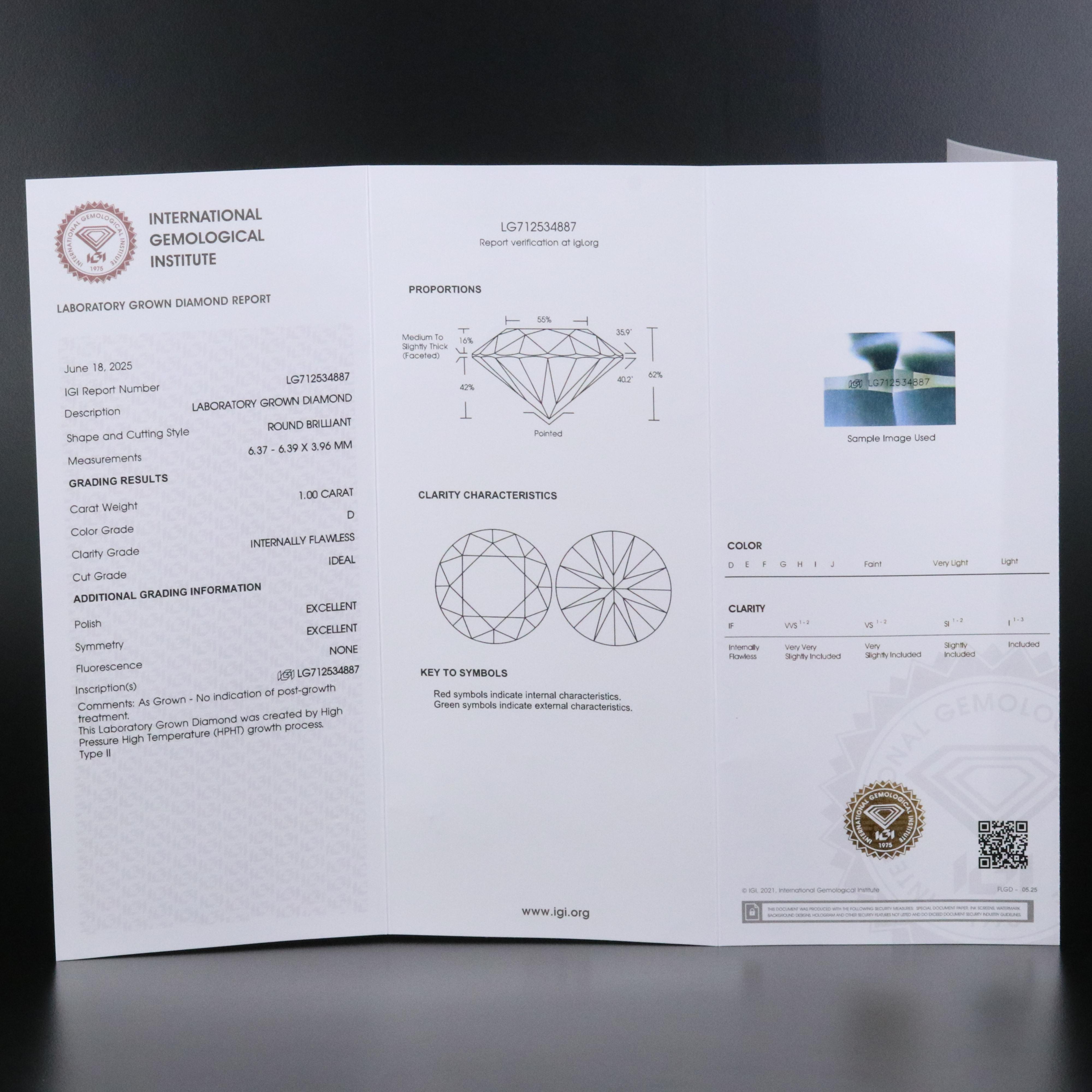 14K 2.01 CTW Internally Flawless Lab Grown Diamond Stud Earrings w/ IGI Reports