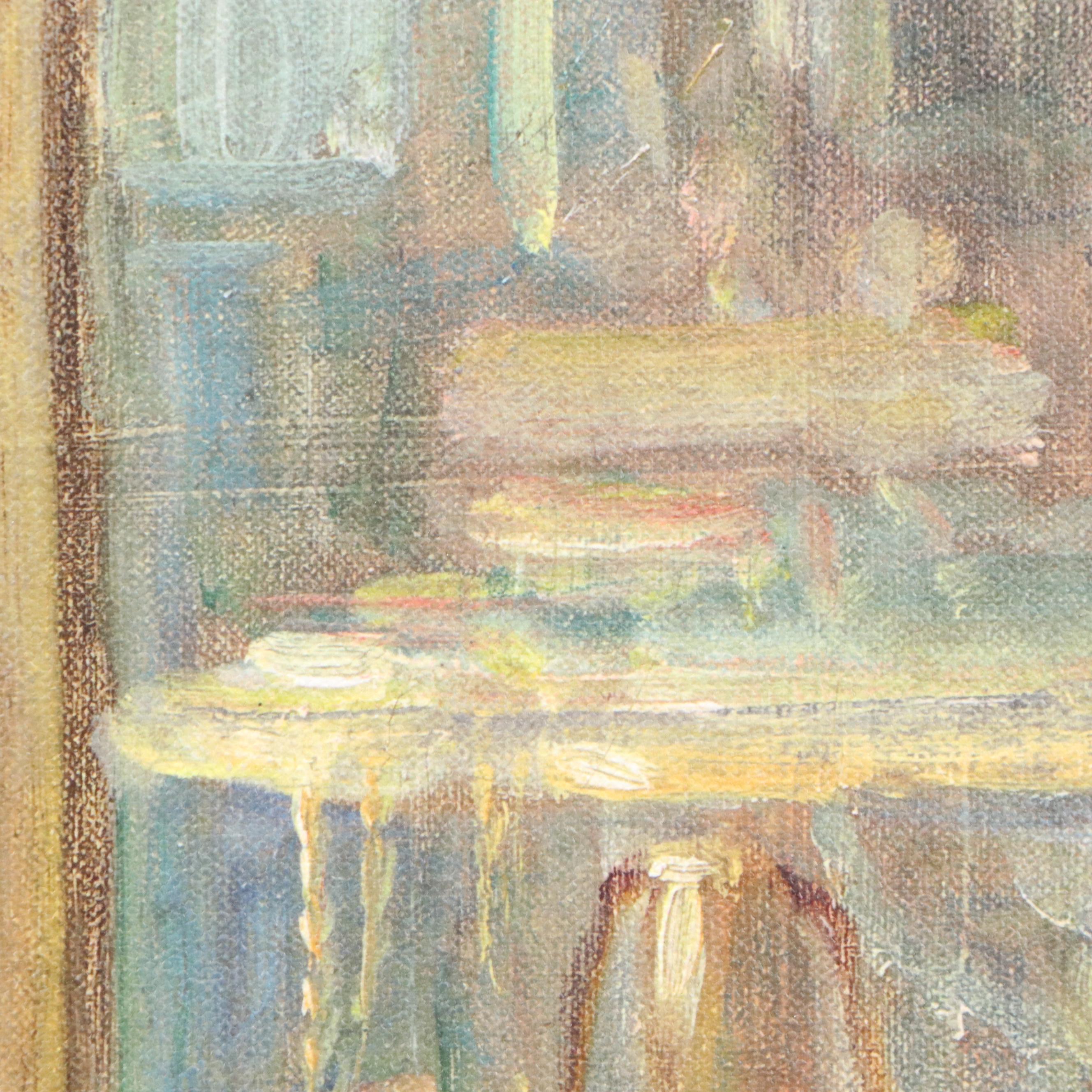 Giclée After Leon Lippert of Boy with Puppies, 21st Century