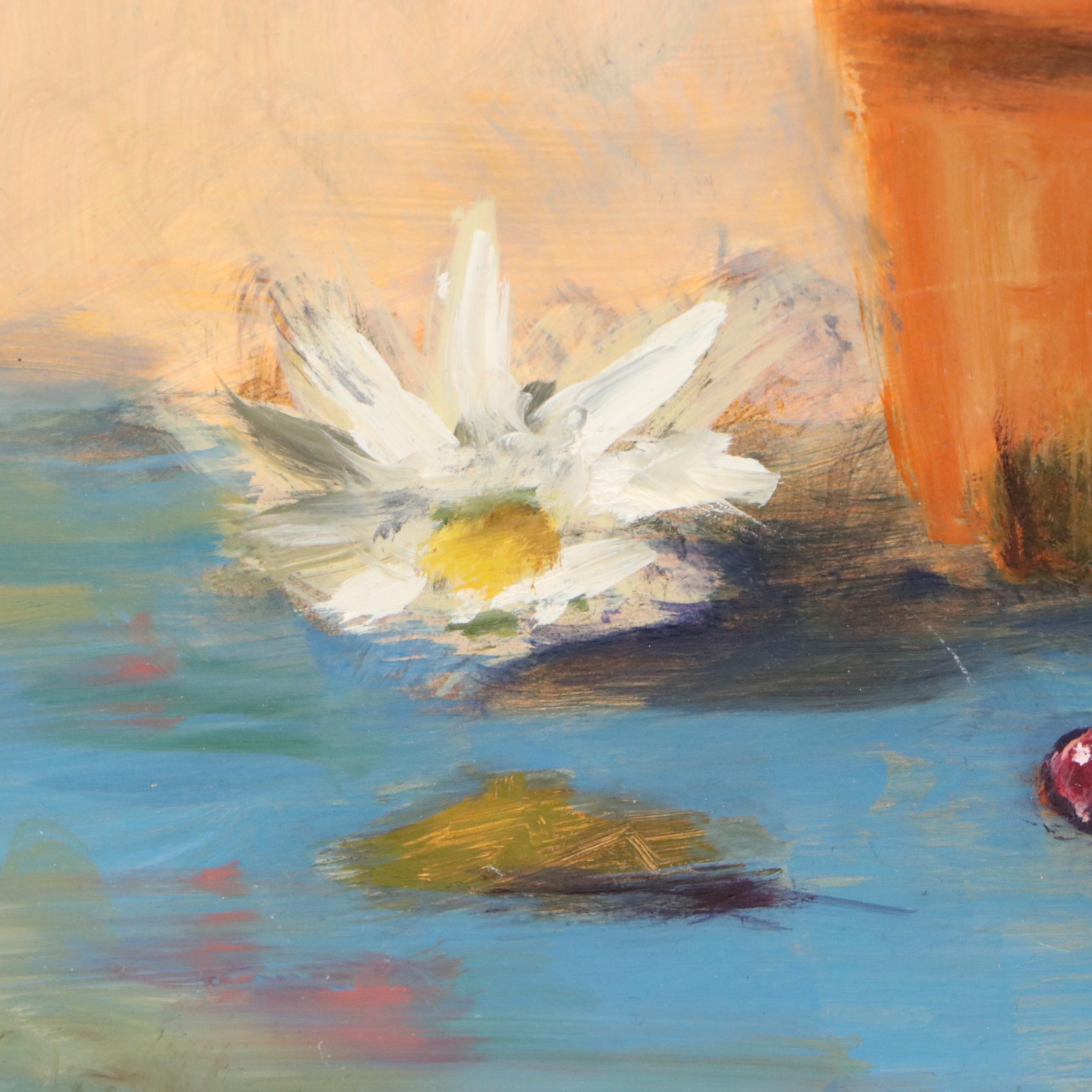 Nate Flanagan Oil Painting "Skull Still Life," 2018