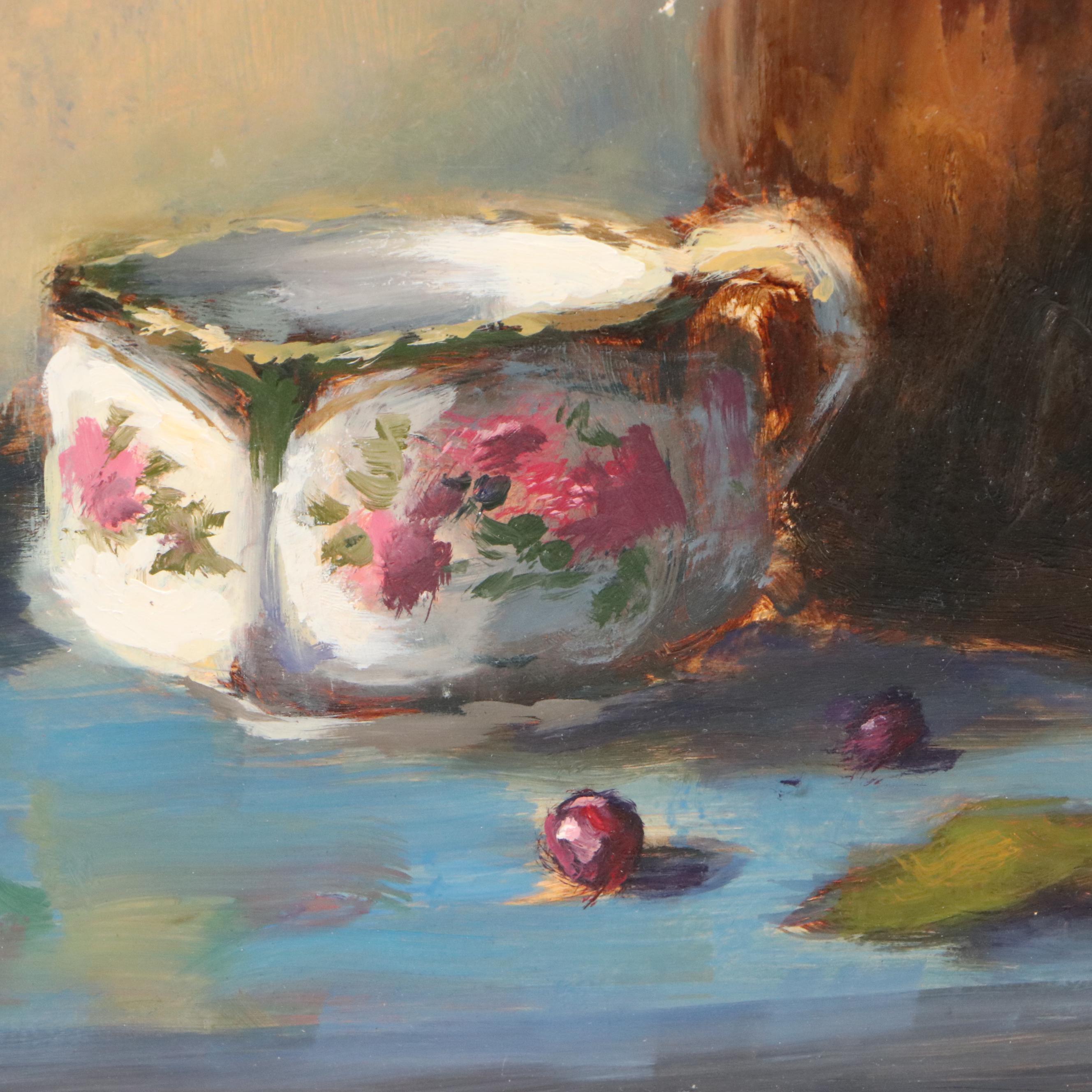 Nate Flanagan Oil Painting "Skull Still Life," 2018