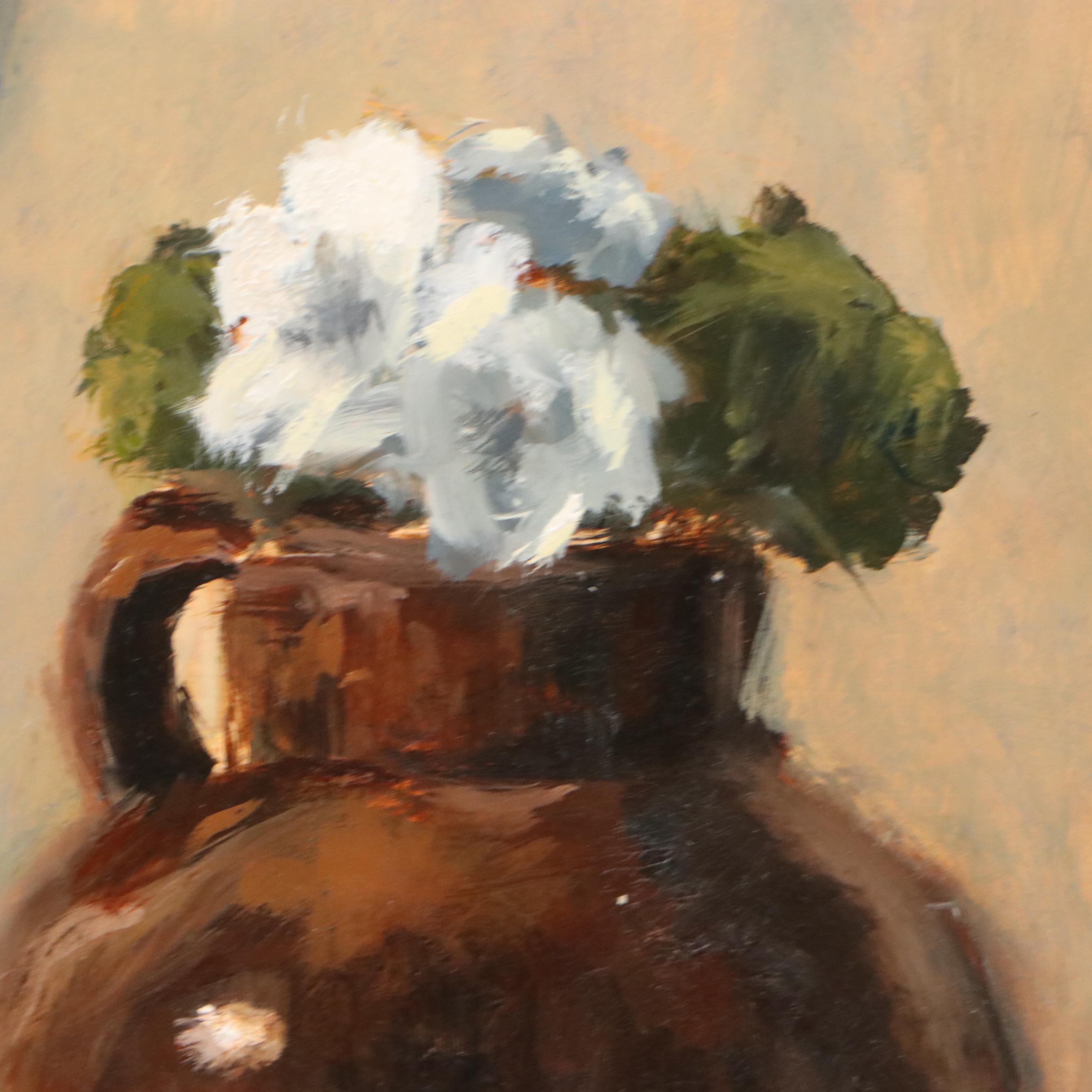 Nate Flanagan Oil Painting "Skull Still Life," 2018