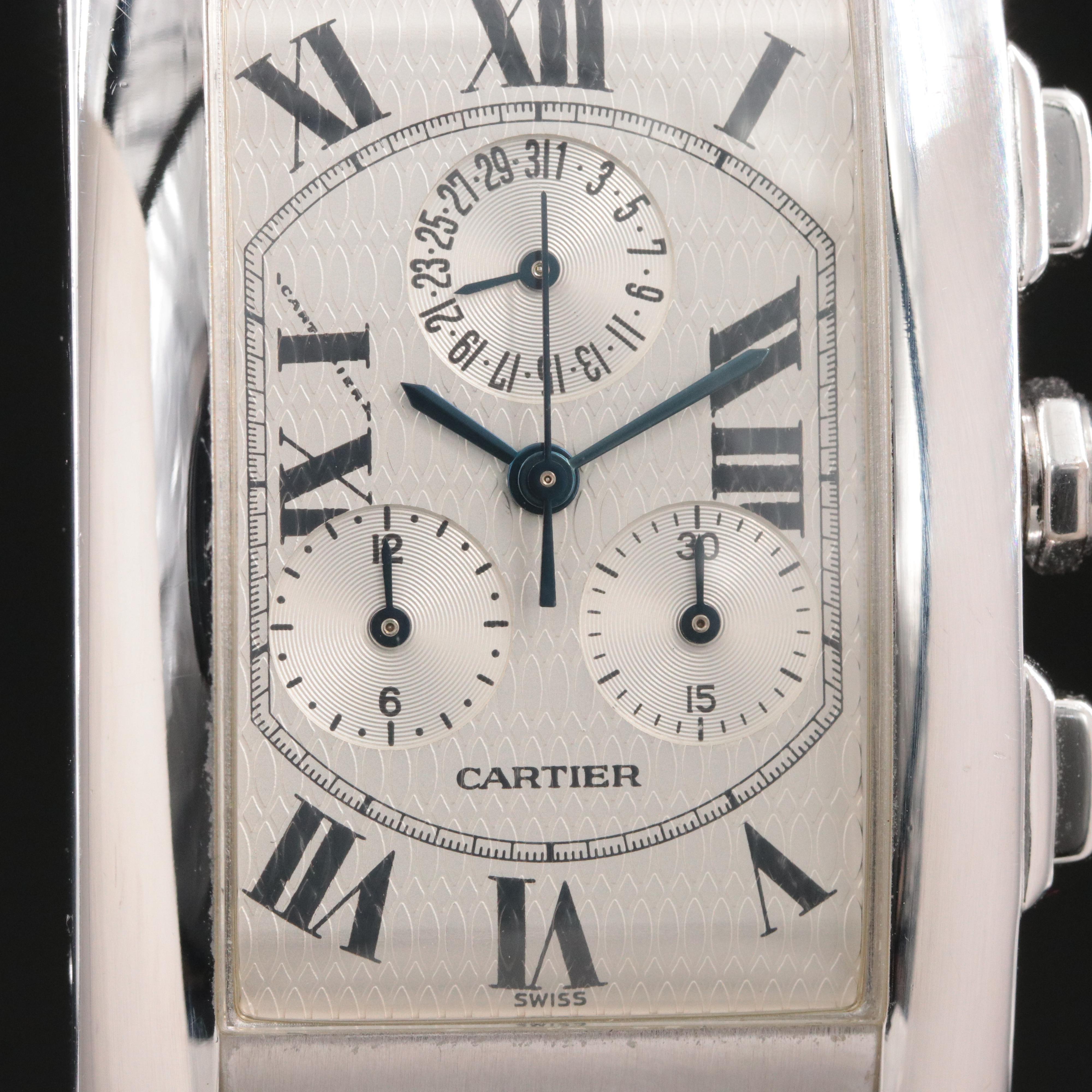 Cartier Tank Américaine Chronoflex Chronograph 18K Watch
