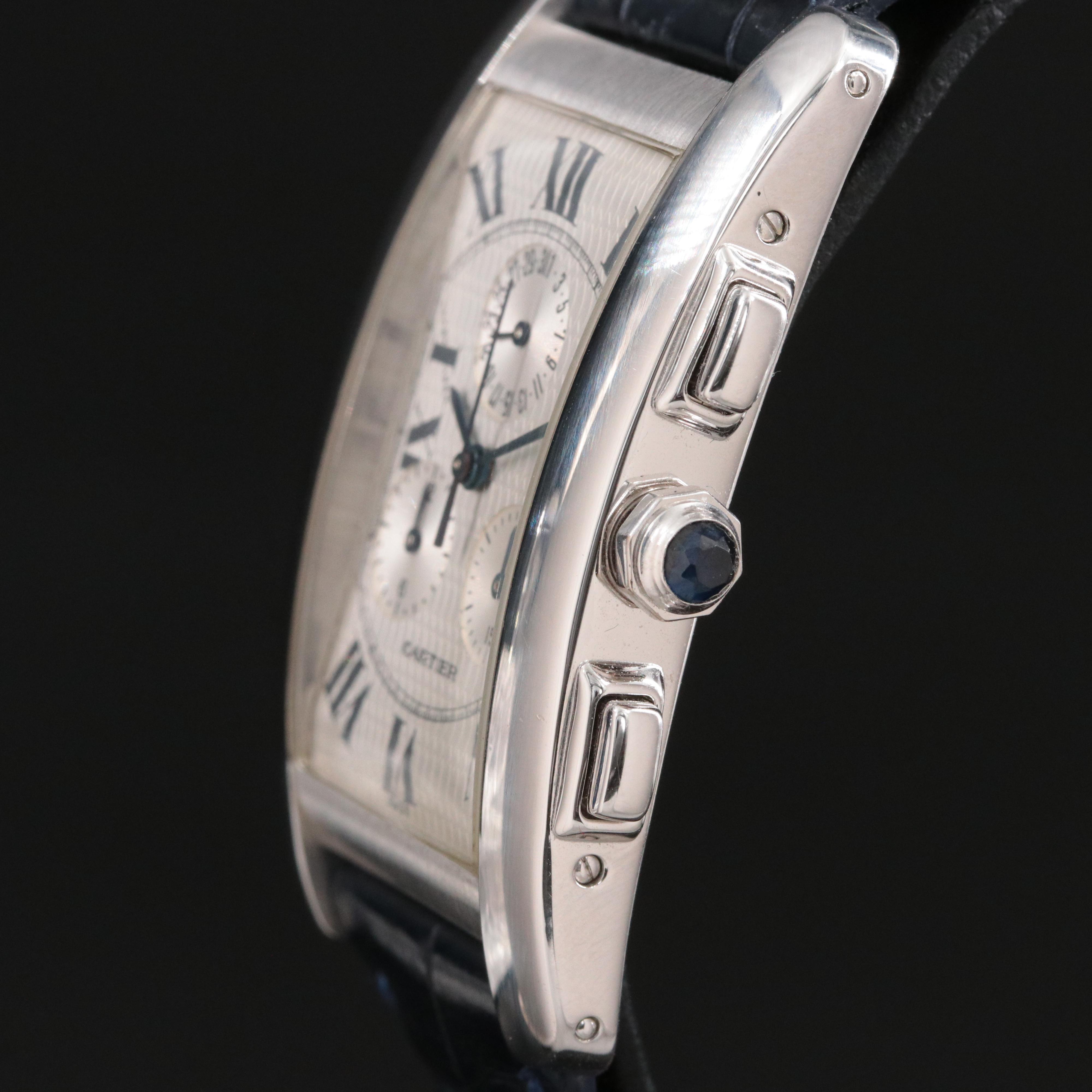 Cartier Tank Américaine Chronoflex Chronograph 18K Watch