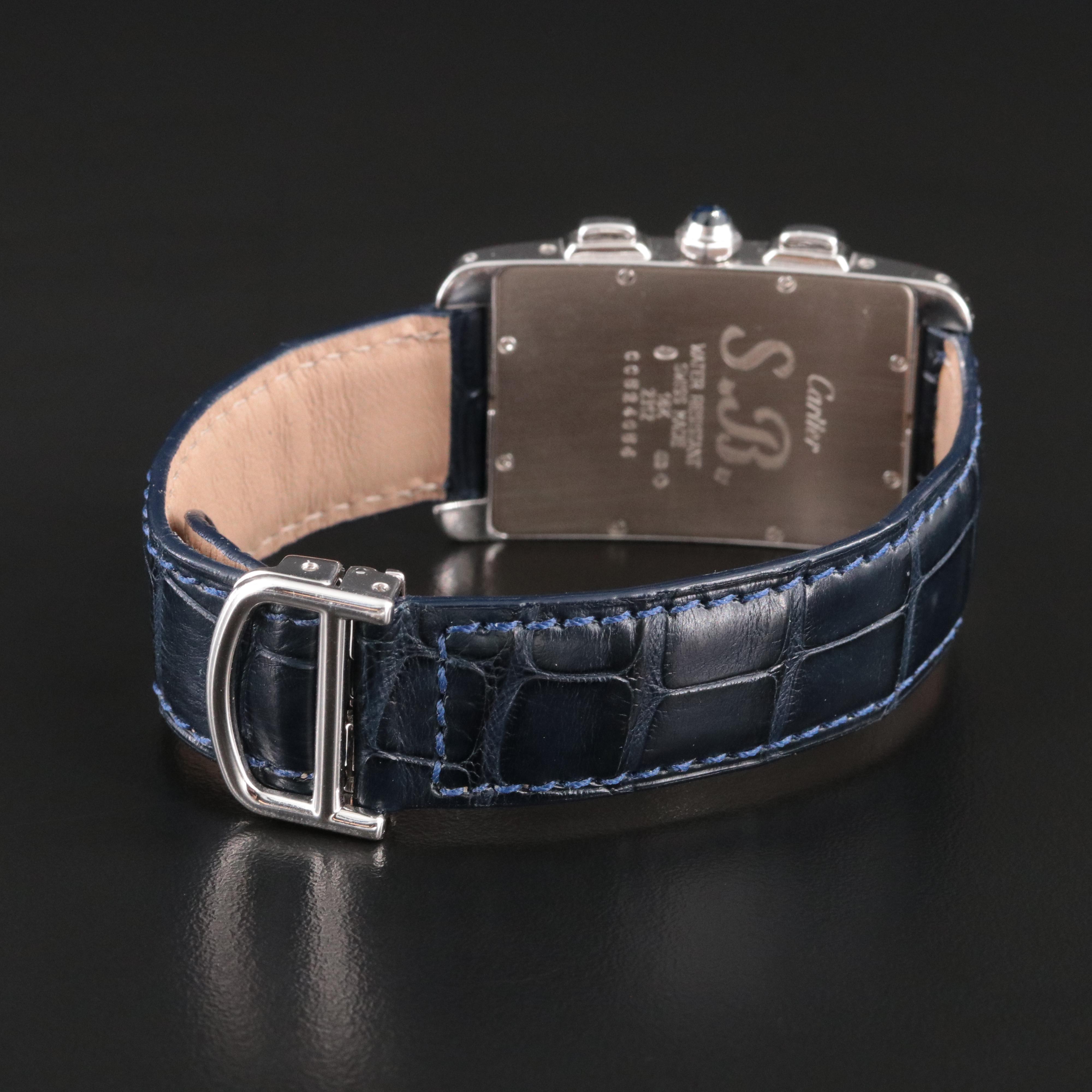 Cartier Tank Américaine Chronoflex Chronograph 18K Watch